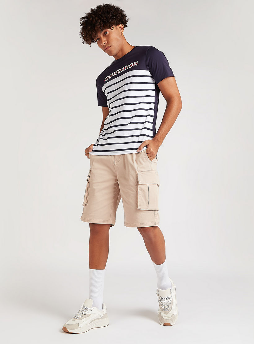 Printed T-shirt with Short Sleeves and Crew Neck-men-clothing-tshirtsandpolos-tshirts-image-2