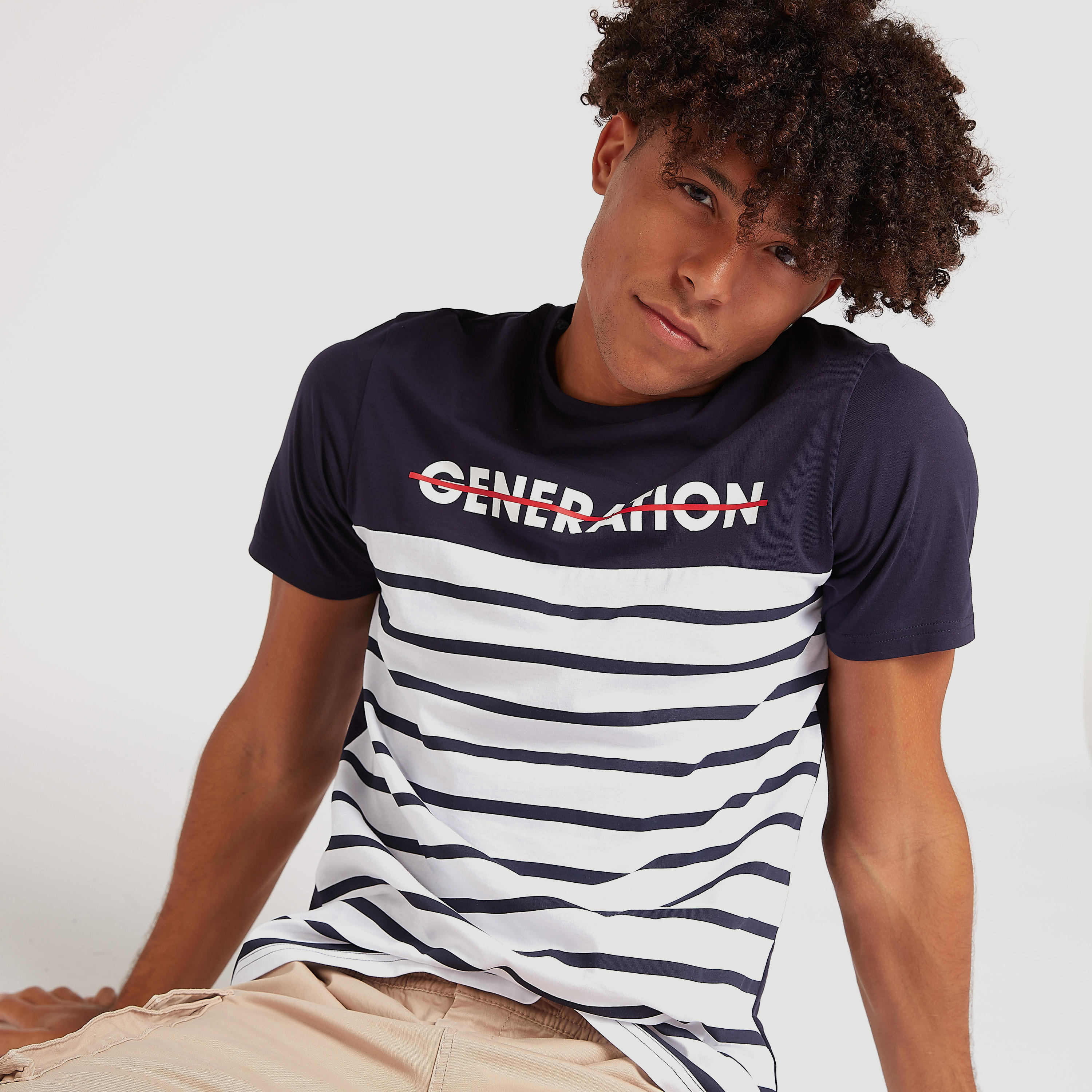 Printed T-shirt with Short Sleeves and Crew Neck-men-clothing-tshirtsandpolos-tshirts-image-6