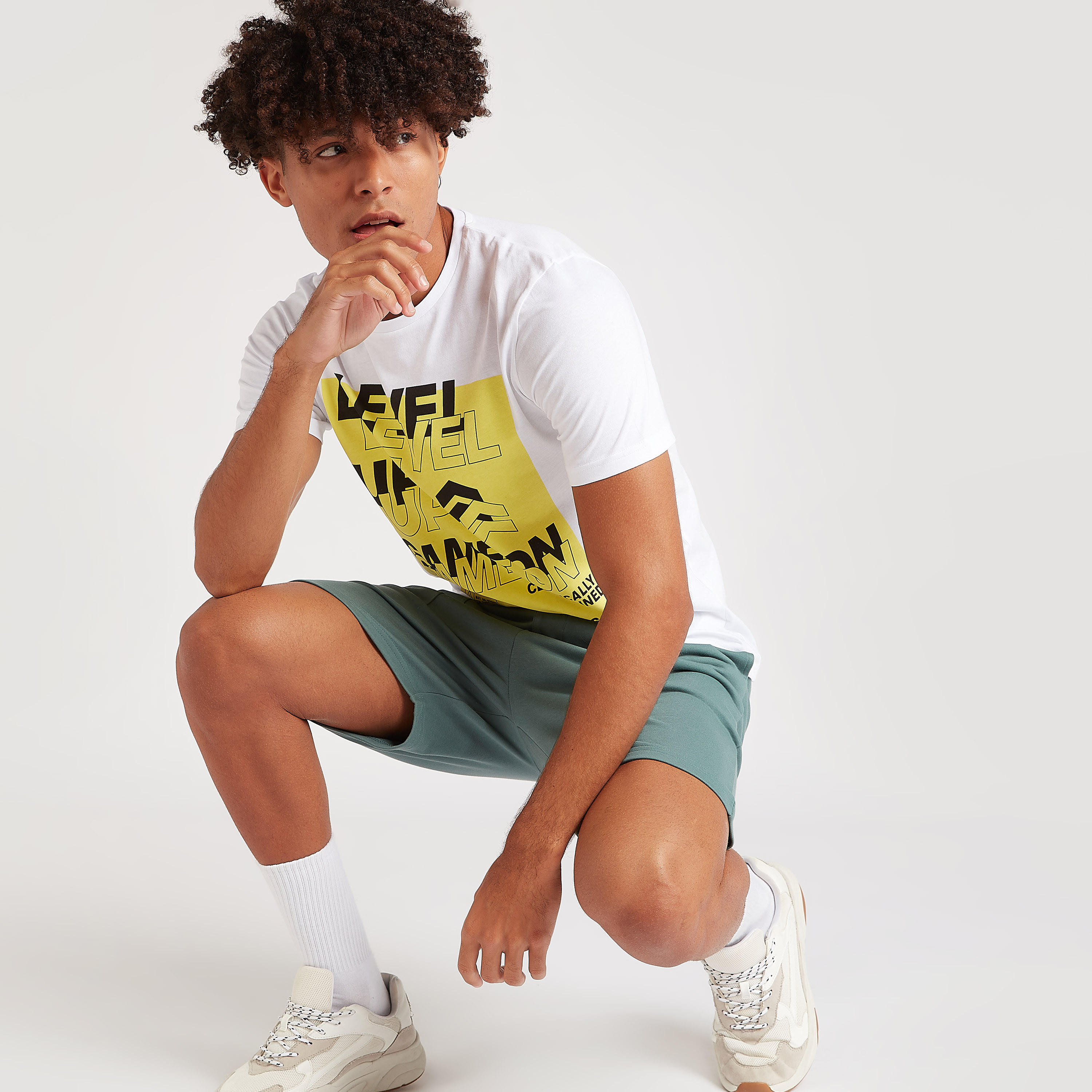 Printed T-shirt with Short Sleeves and Crew Neck-men-clothing-tshirtsandpolos-tshirts-image-1
