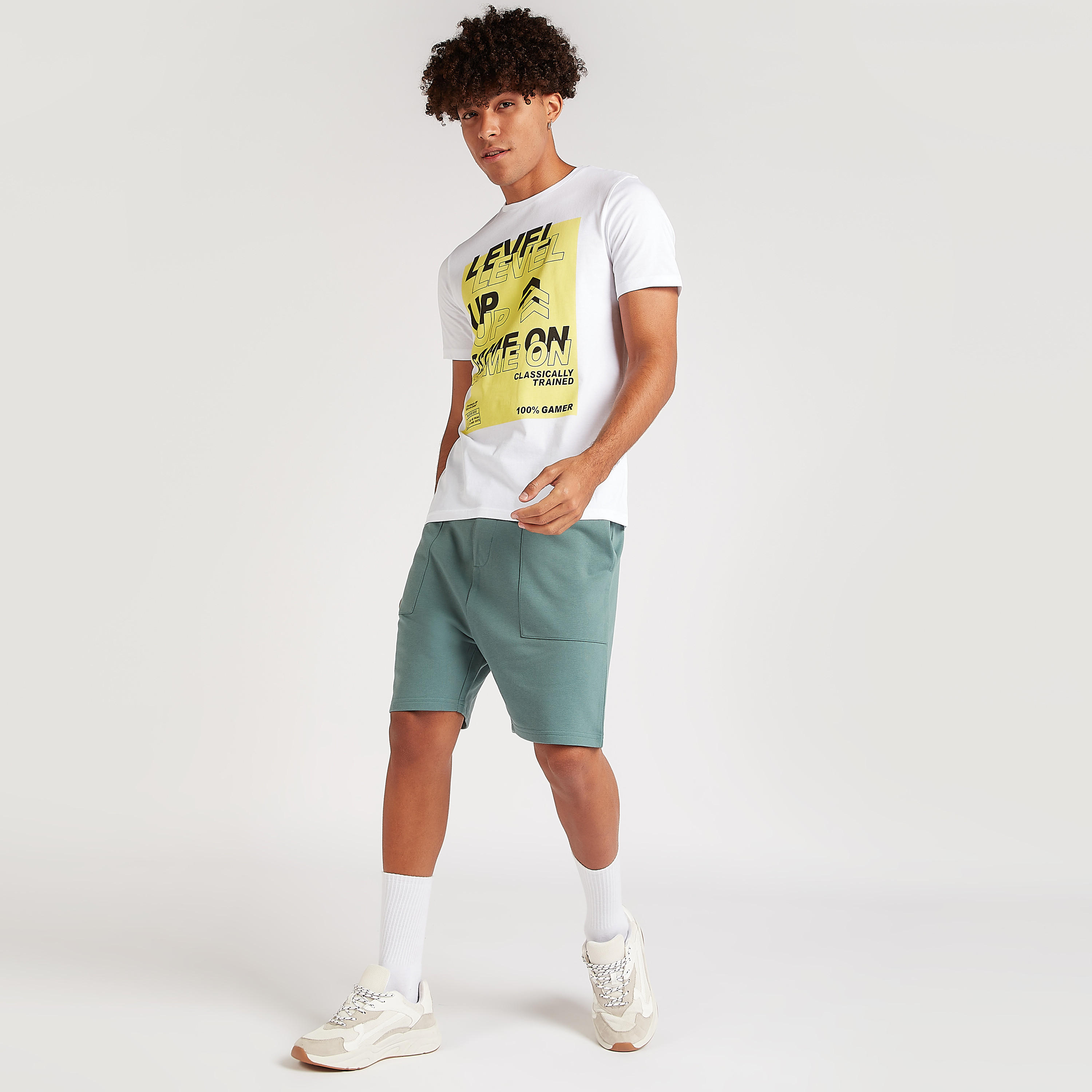 Printed T-shirt with Short Sleeves and Crew Neck-men-clothing-tshirtsandpolos-tshirts-image-3