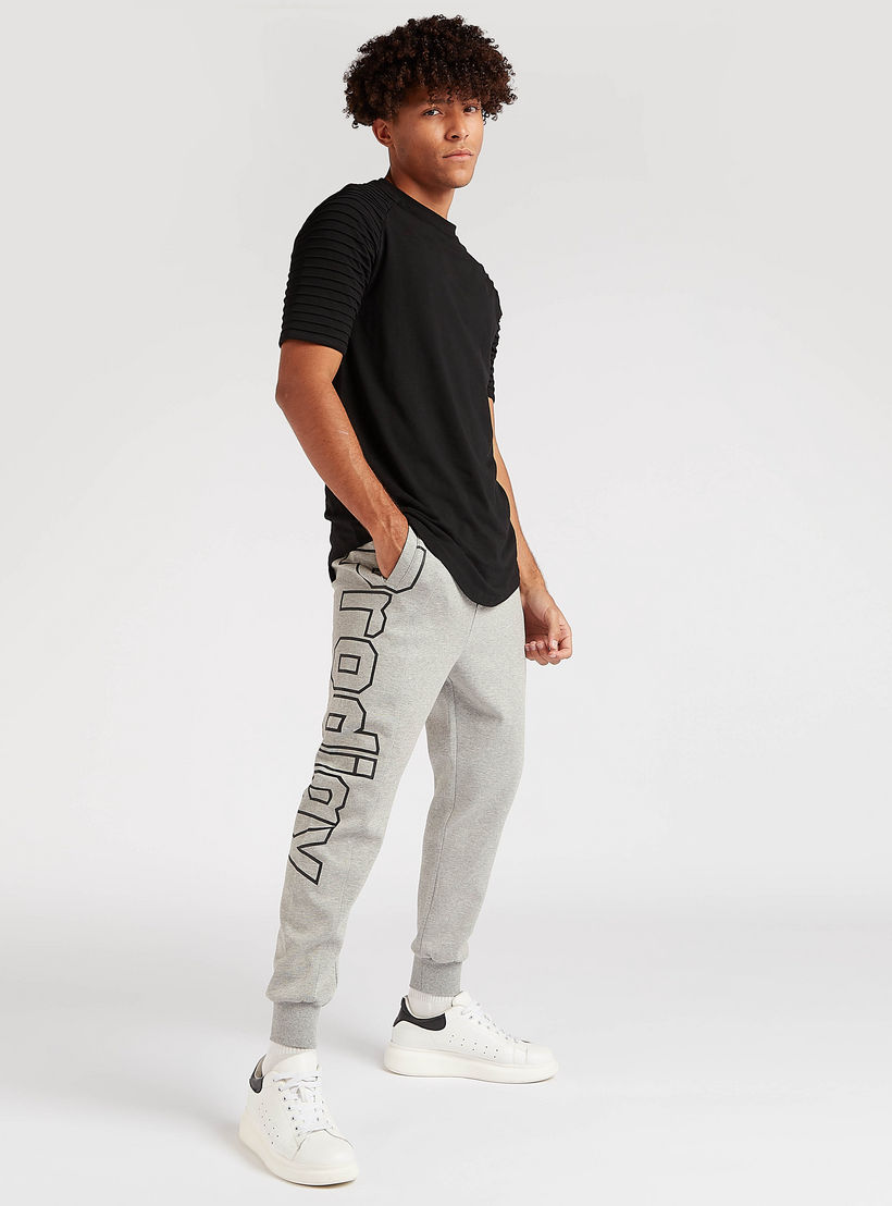 Printed Mid-Rise Joggers with Drawstring Closure-men-clothing-bottoms-joggers-image-2
