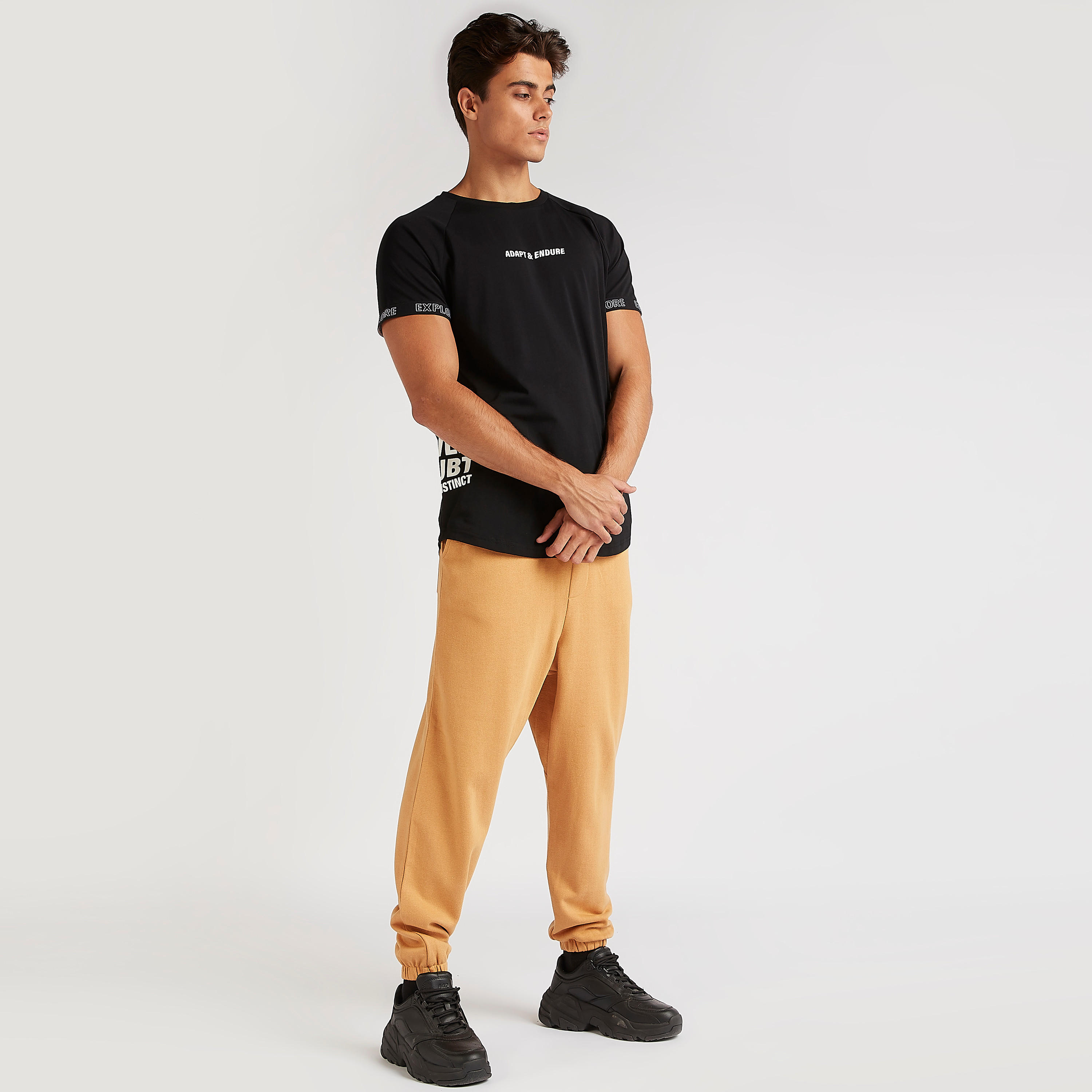 Solid Mid-Rise Joggers with Elasticated Waistband-men-clothing-bottoms-joggers-image-2