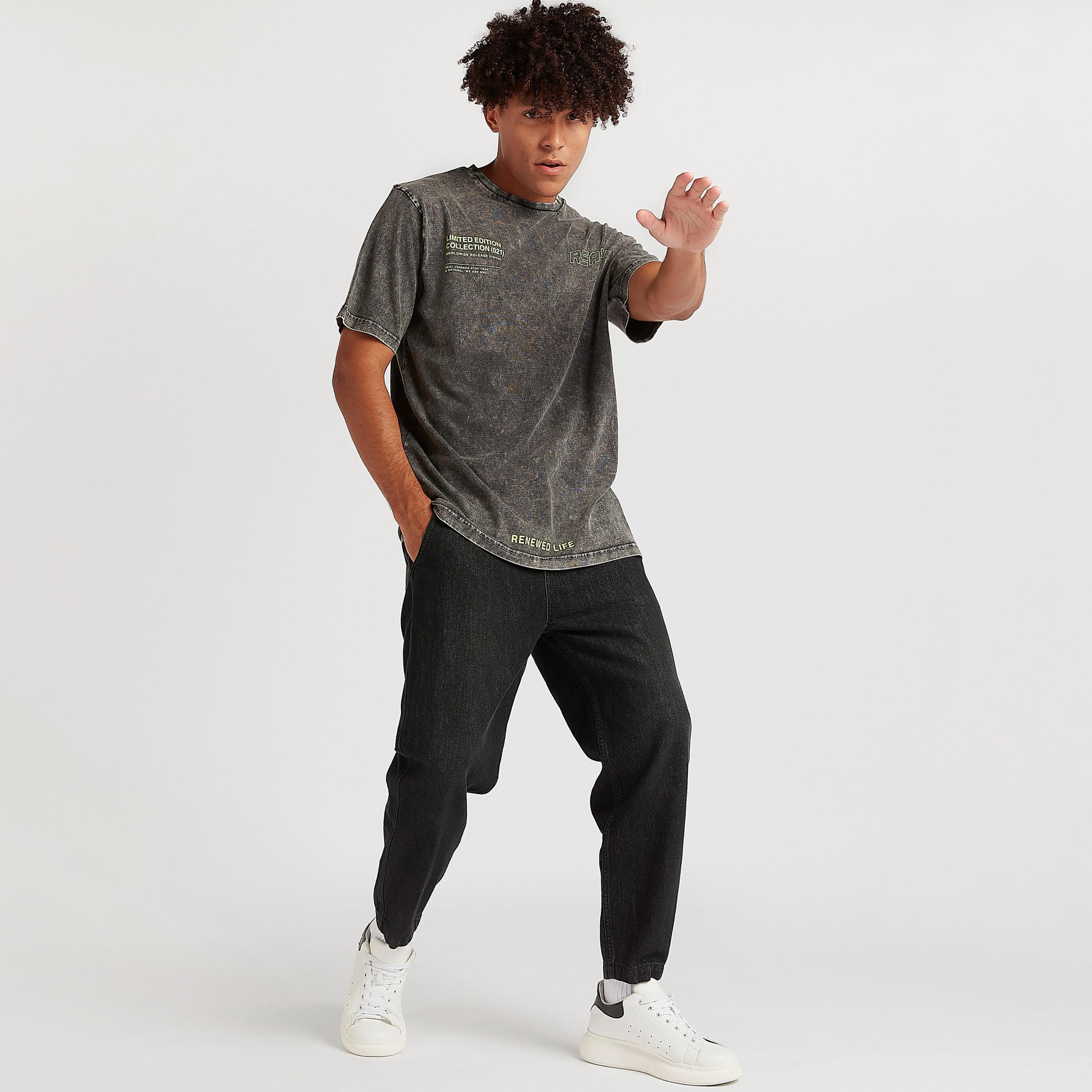 Printed Crew Neck T-shirt with Short Sleeves-men-clothing-tshirtsandpolos-tshirts-image-3
