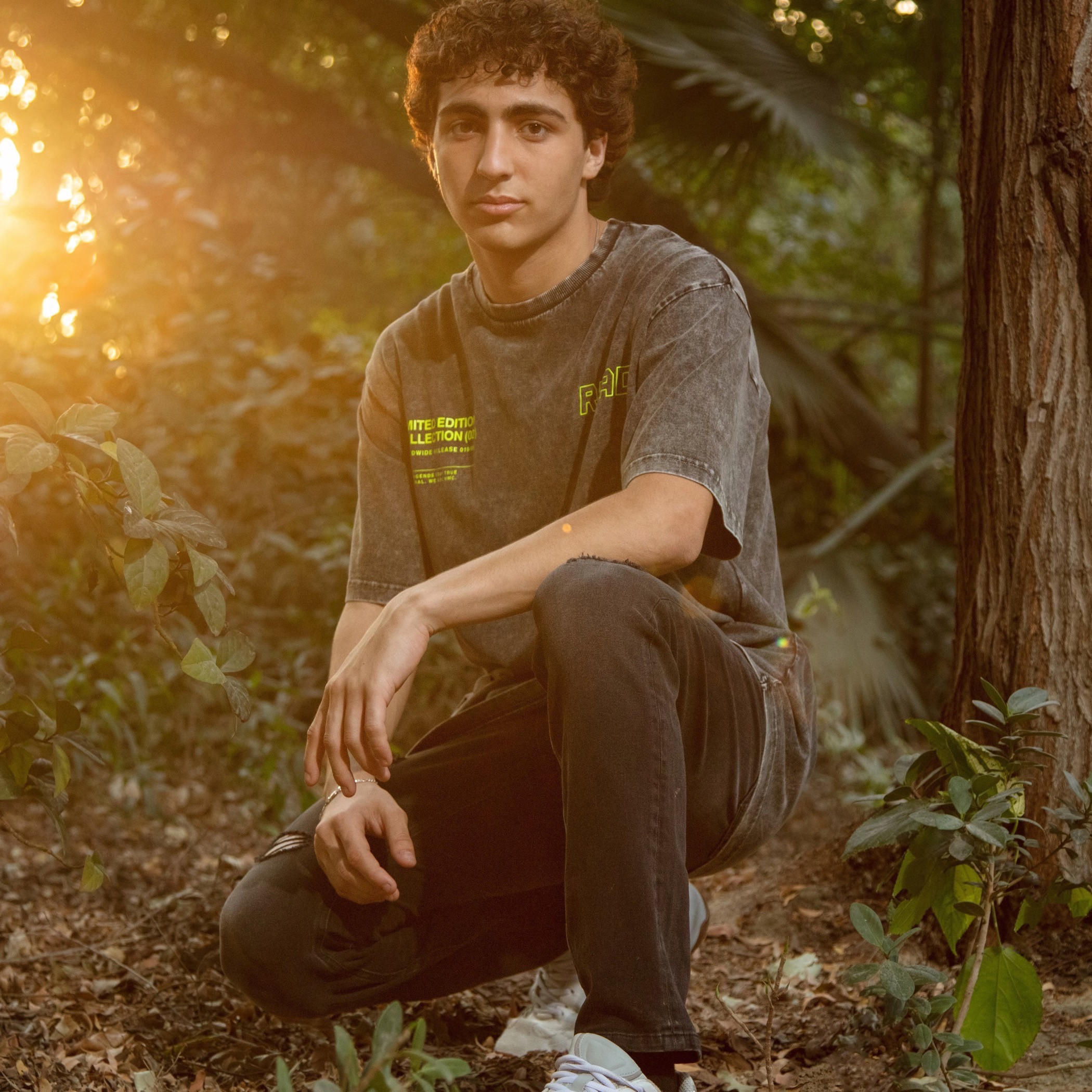 Printed Crew Neck T-shirt with Short Sleeves-men-clothing-tshirtsandpolos-tshirts-image-1