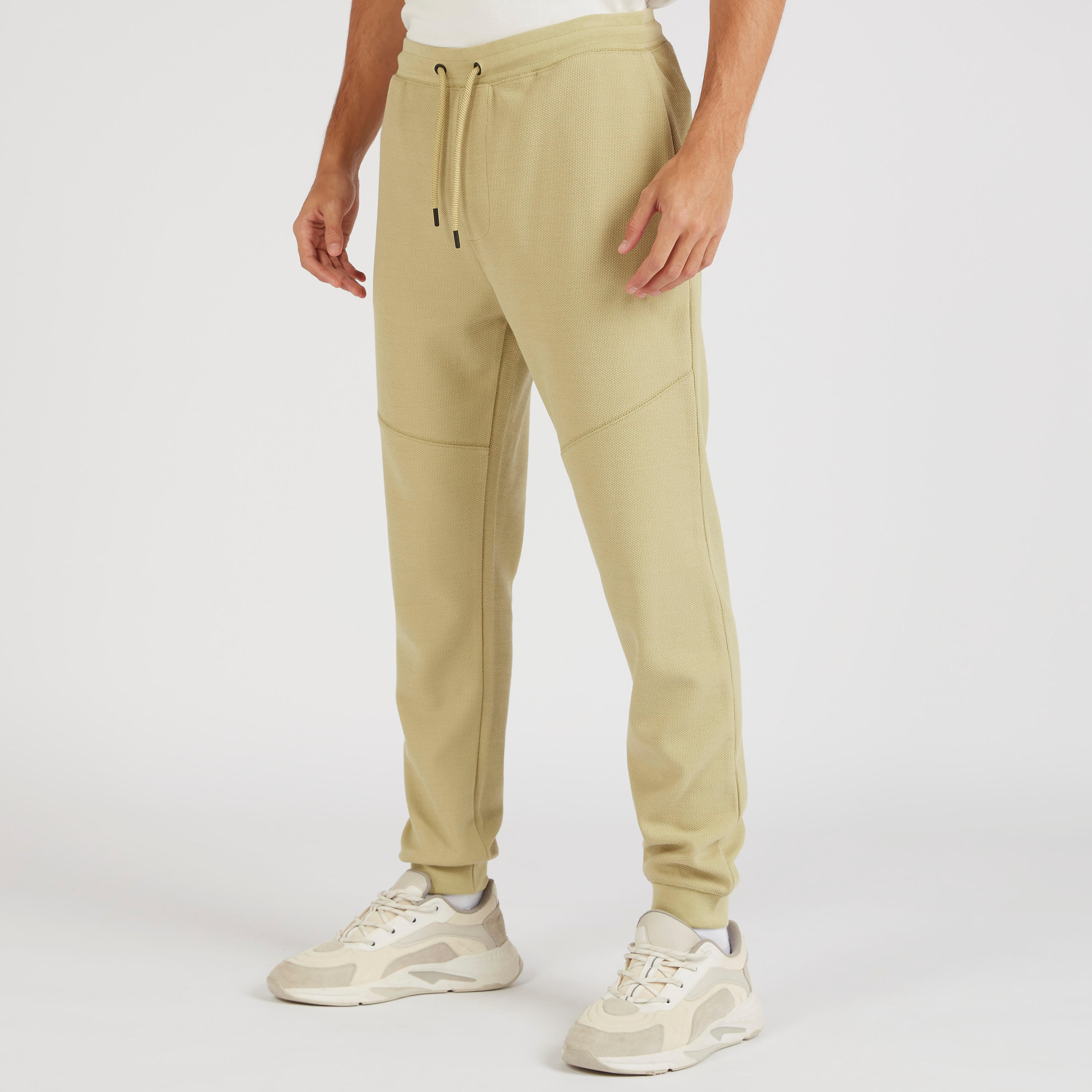 Textured Joggers with Pockets and Drawstring Closure-men-clothing-bottoms-joggers-image-1