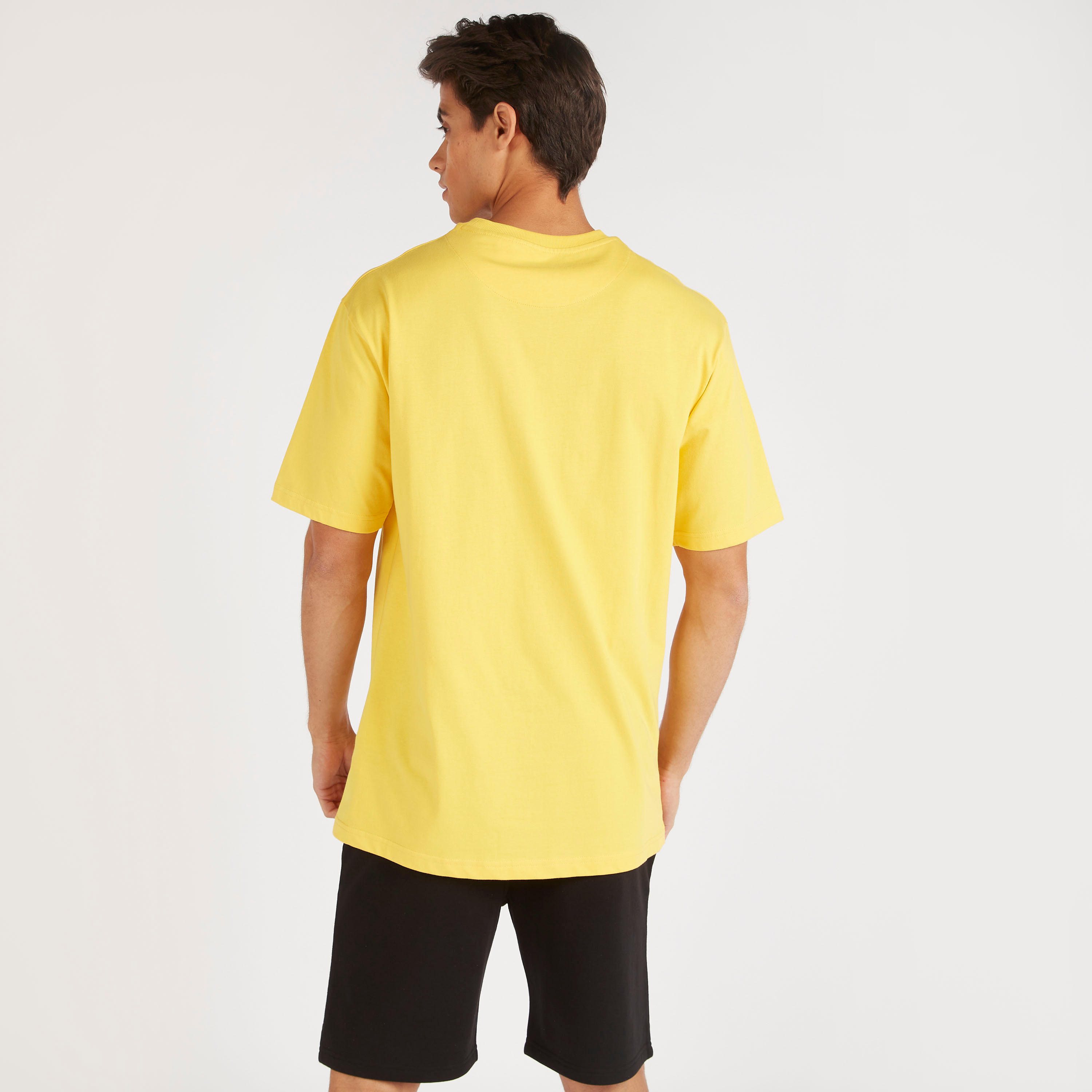 Printed Crew Neck T-shirt with Short Sleeves-men-clothing-tshirtsandpolos-tshirts-image-4