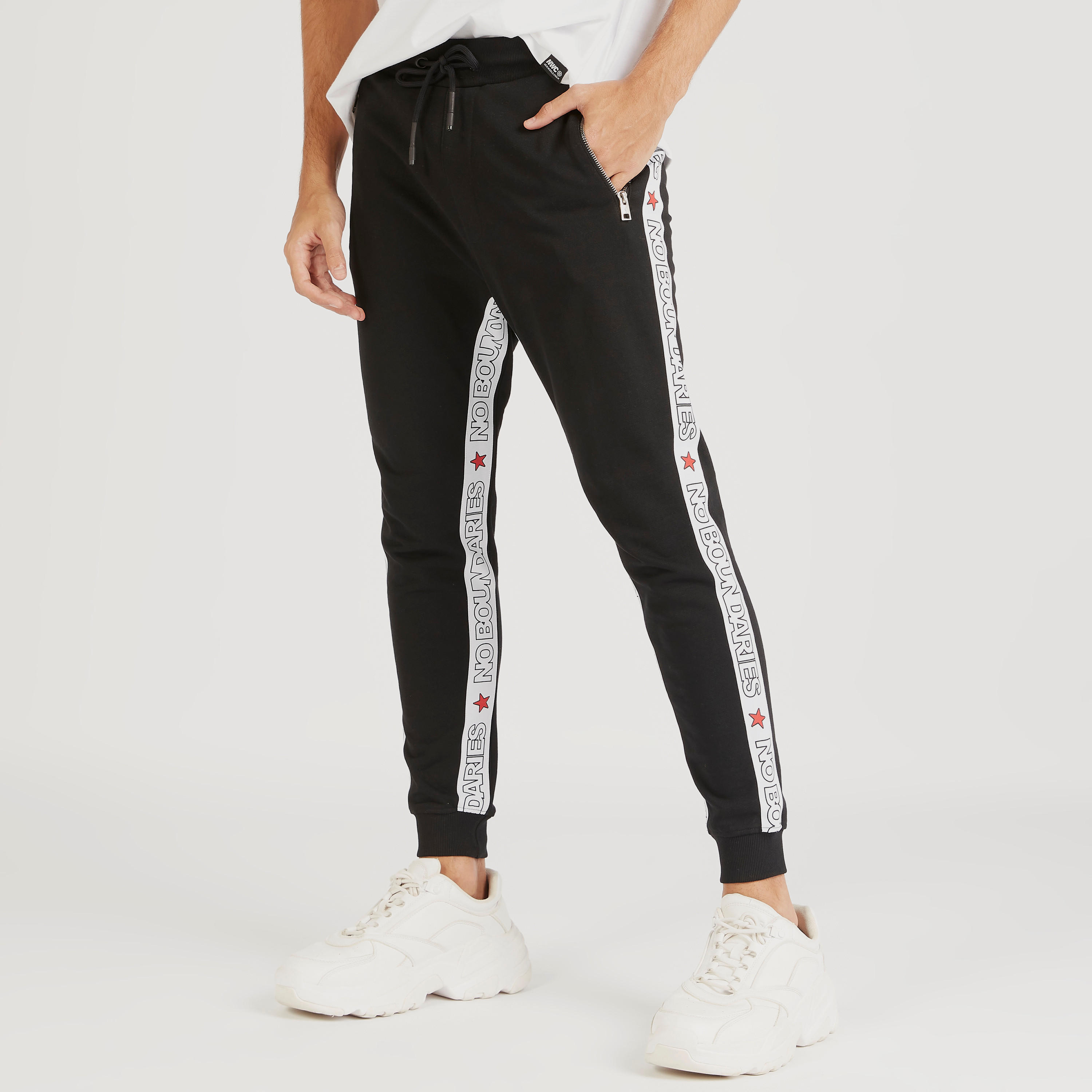 بنطلون رياضي برباط إغلاق وخصر متوسّط الارتفاع-men-clothing-bottoms-joggers-image-1
