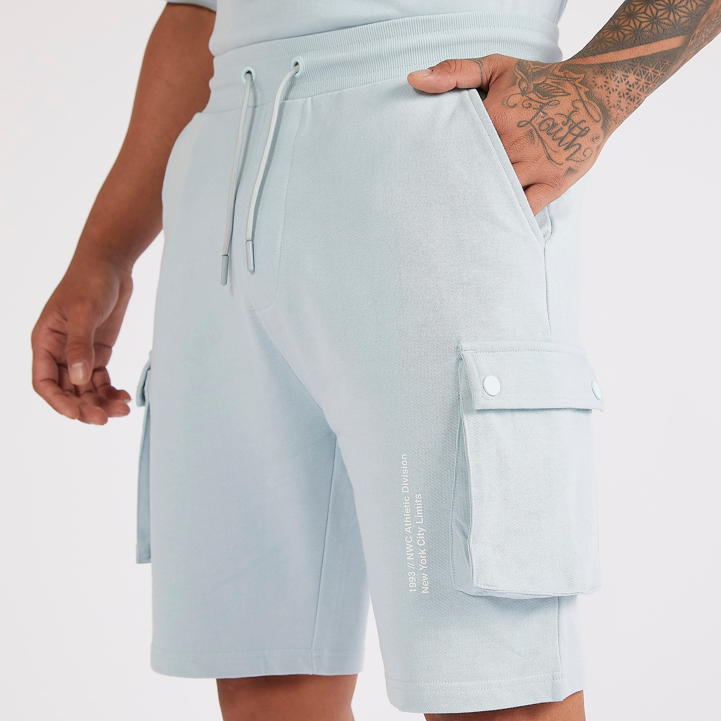 Solid Cargo Shorts with Drawstring Closure-men-clothing-bottoms-shorts-image-3