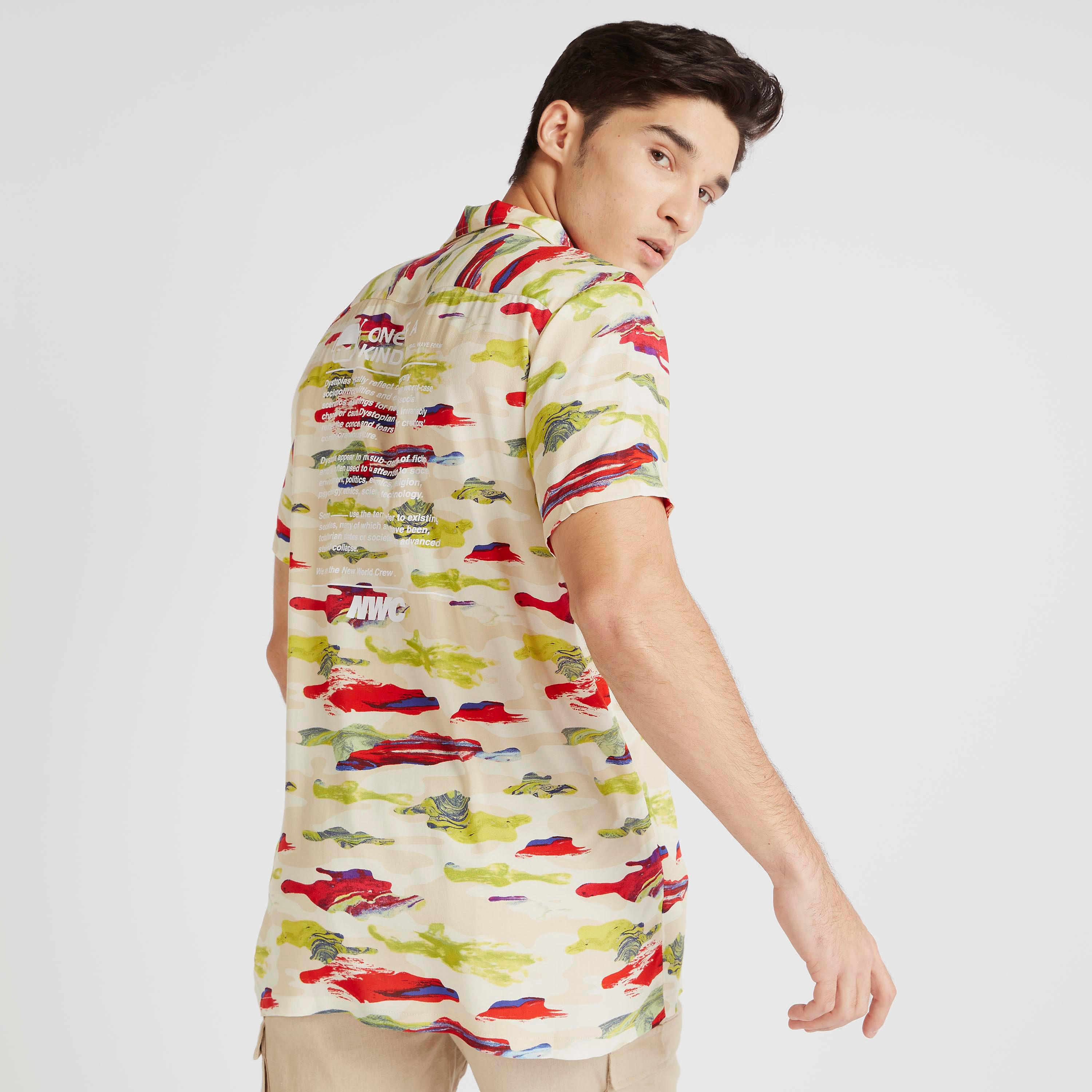 Printed Shirt with Short Sleeves-men-clothing-shirts-image-4