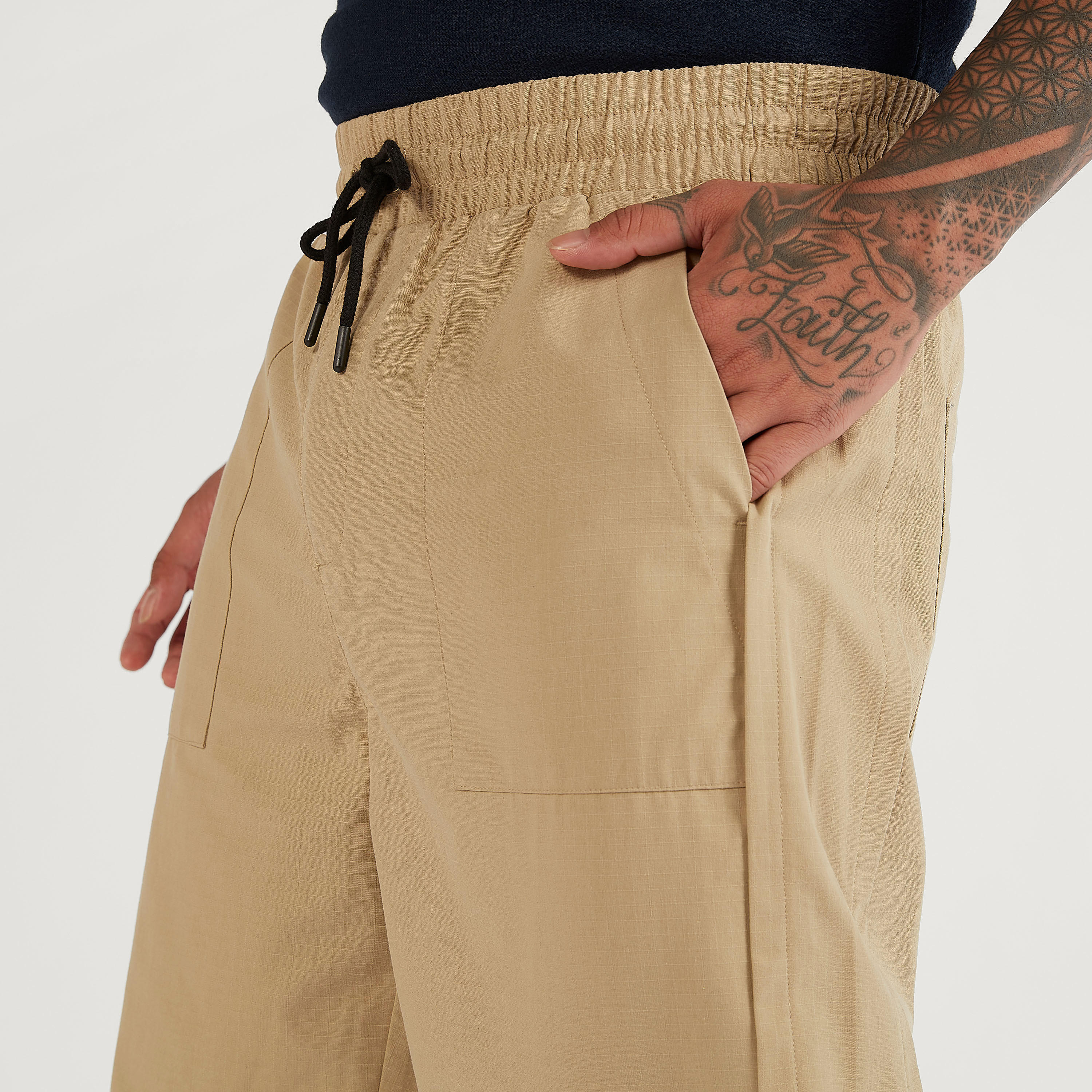 Solid Mid-Rise Joggers with Drawstring Closure and Pockets-men-clothing-bottoms-joggers-image-3