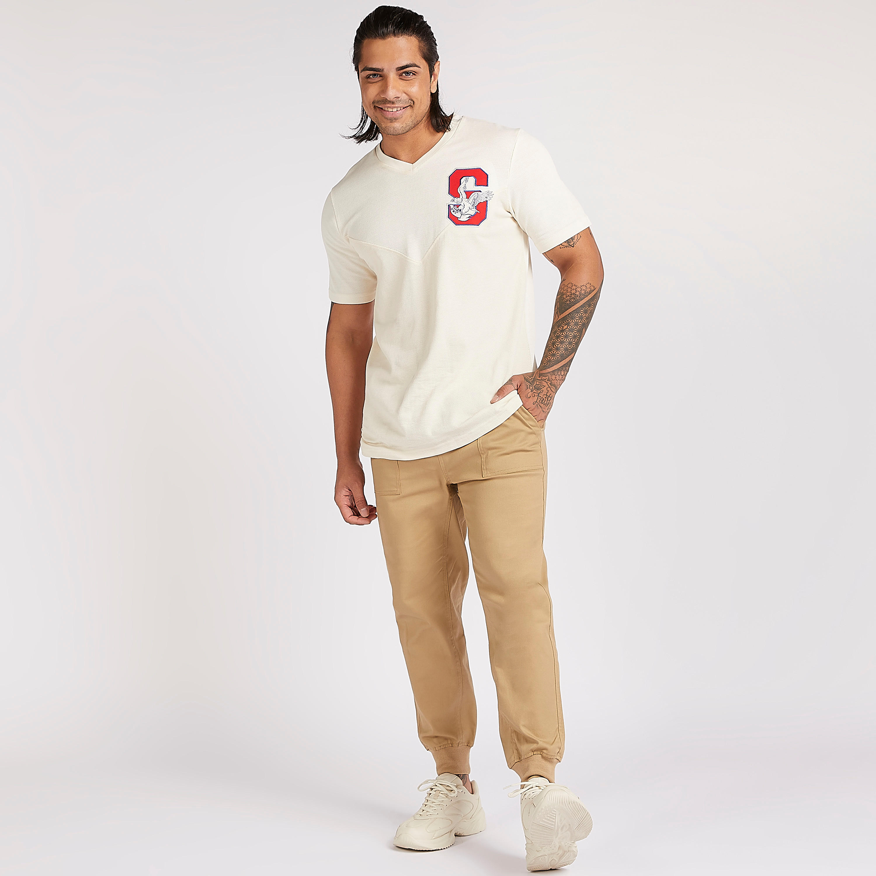 Solid Mid-Rise Joggers with Drawstring Closure-men-clothing-bottoms-joggers-image-2