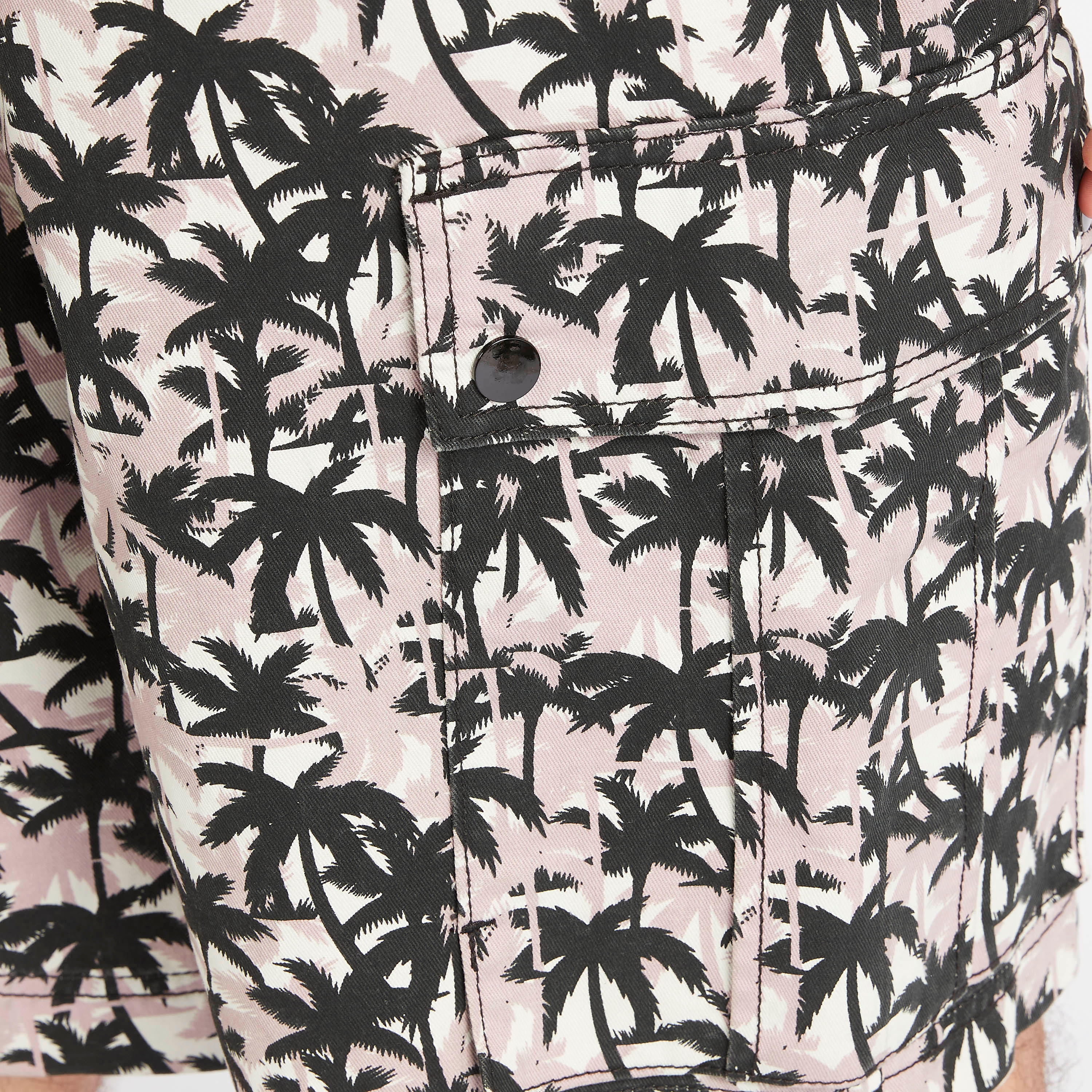 Tropical Print Mid-Rise Shorts with Drawstring Closure-men-clothing-bottoms-shorts-image-5
