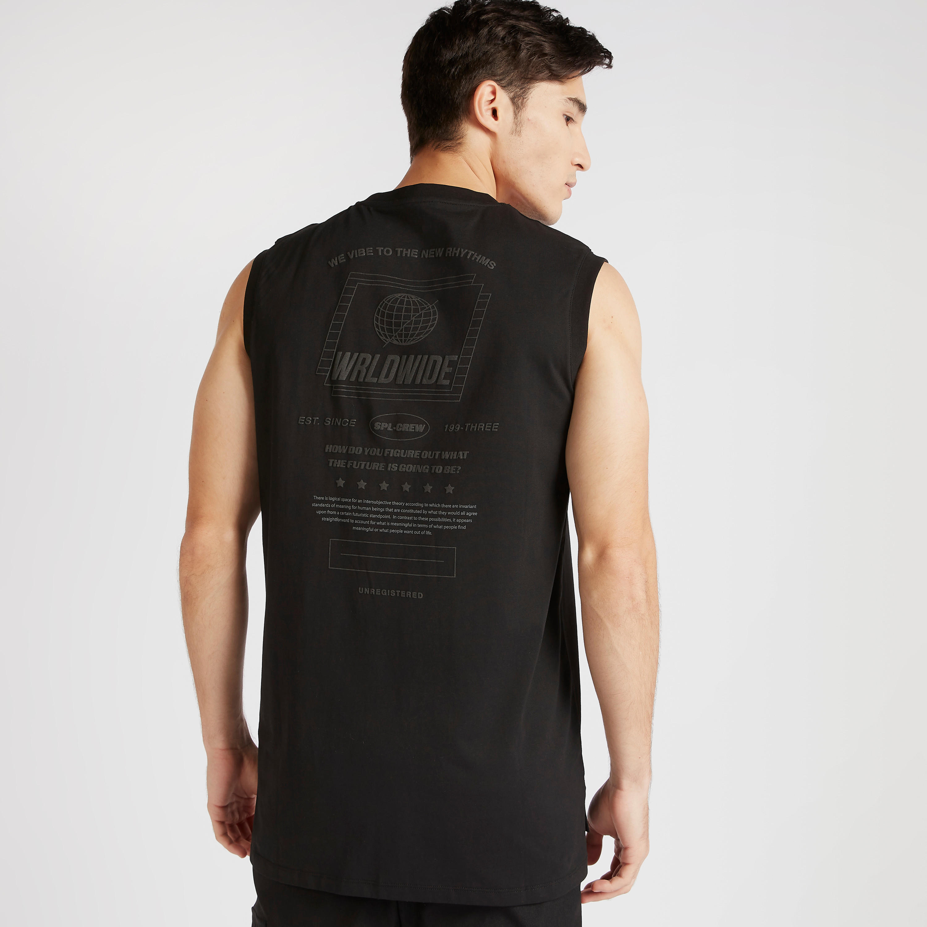 Sleeveless Longline T-shirt with Crew Neck-men-clothing-tshirtsandpolos-tshirts-image-4