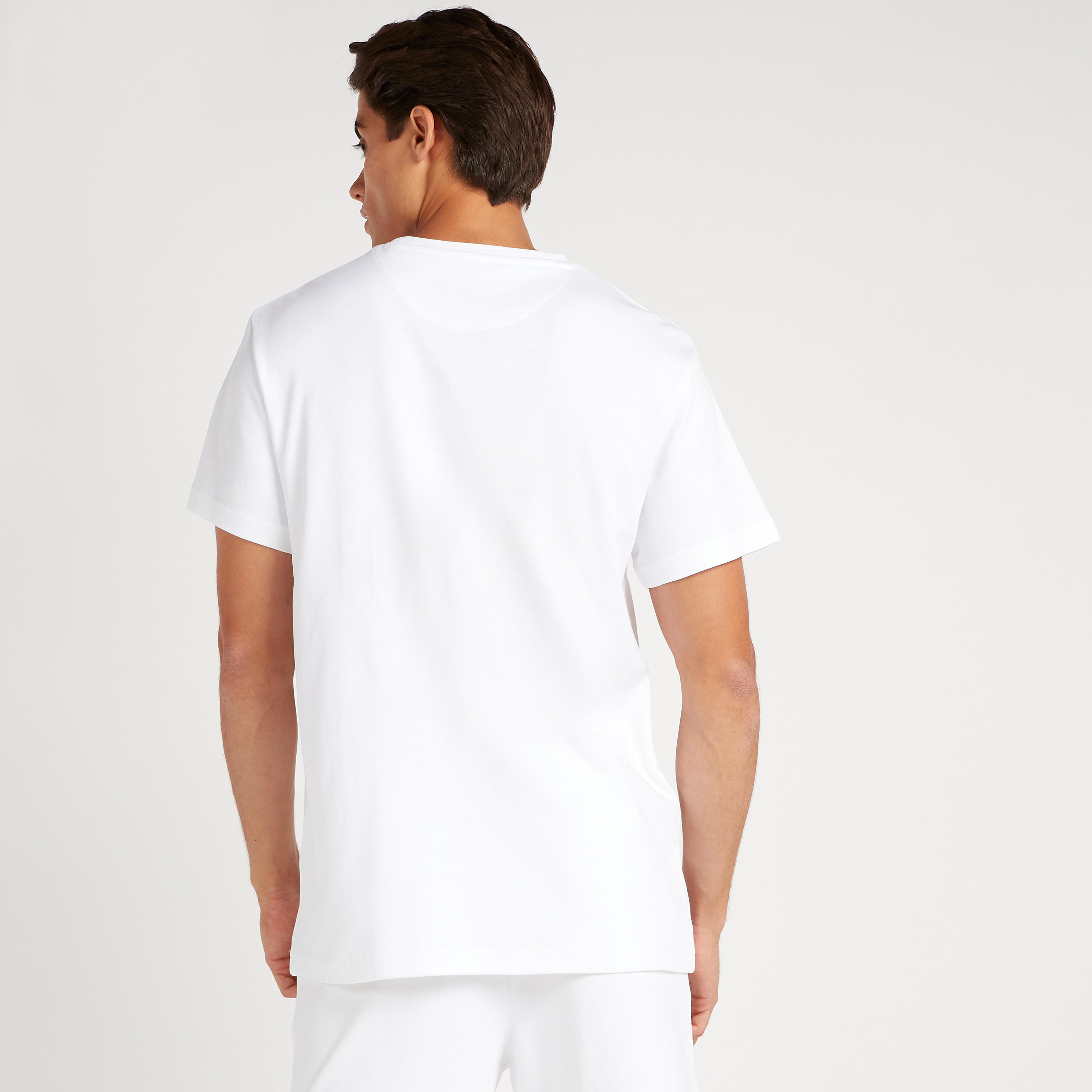 Embroidered Crew Neck T-shirt with Short Sleeves-men-clothing-tshirtsandpolos-tshirts-image-4