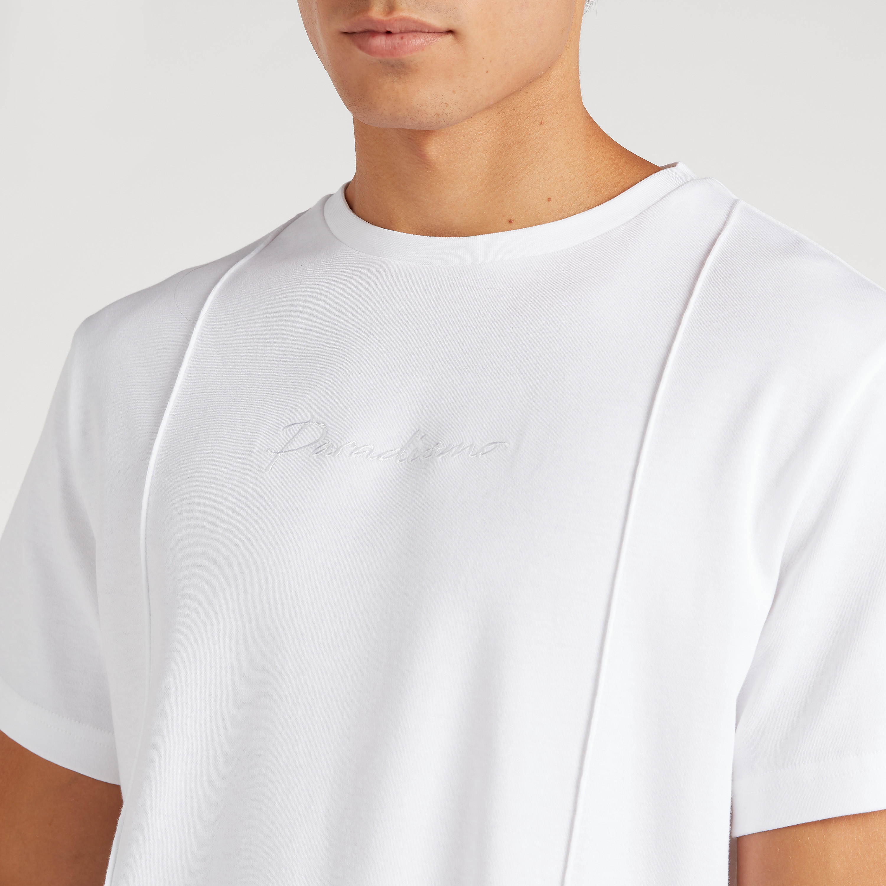 Embroidered Crew Neck T-shirt with Short Sleeves-men-clothing-tshirtsandpolos-tshirts-image-5