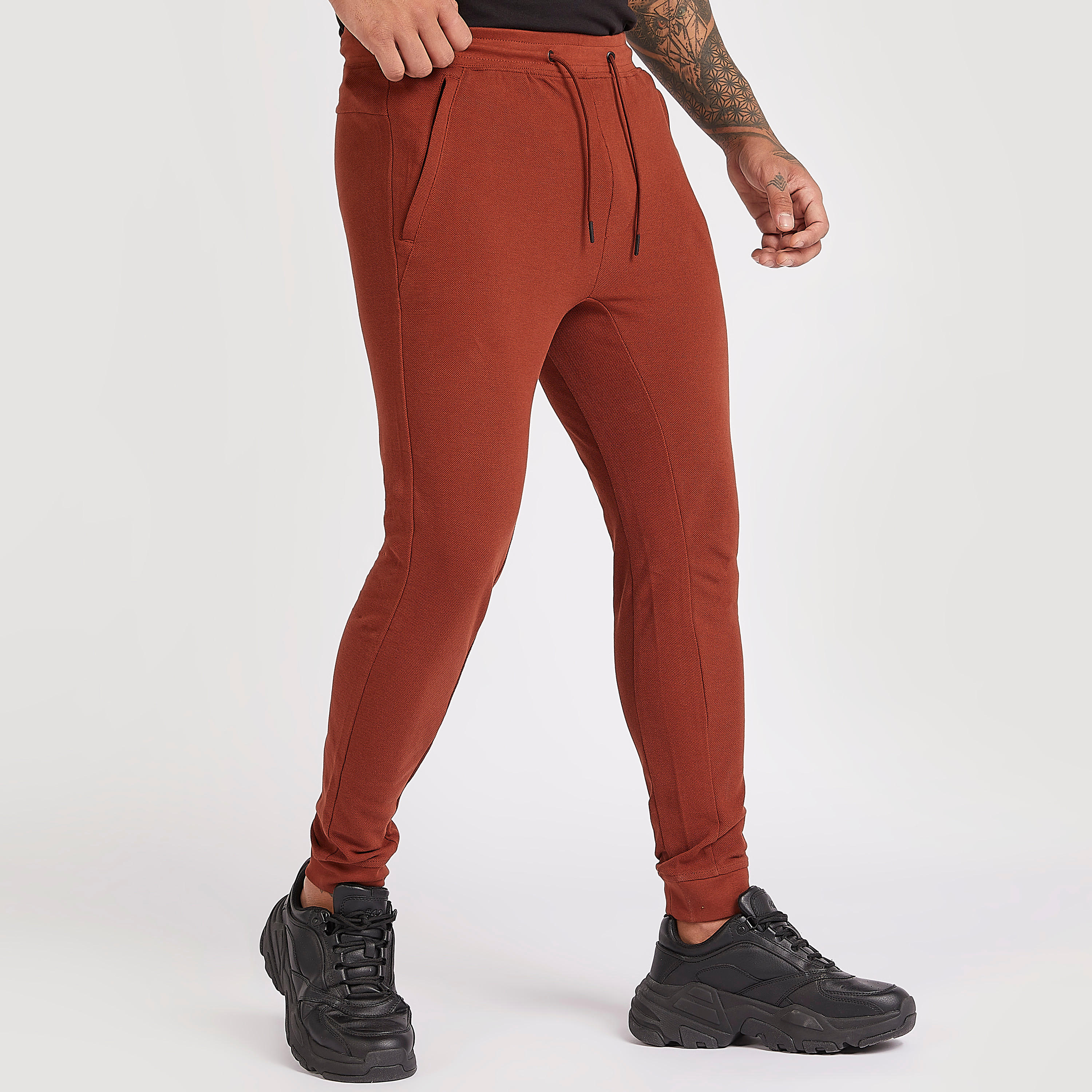 Solid Mid-Rise Joggers with Pockets and Drawstring-men-clothing-bottoms-joggers-image-1