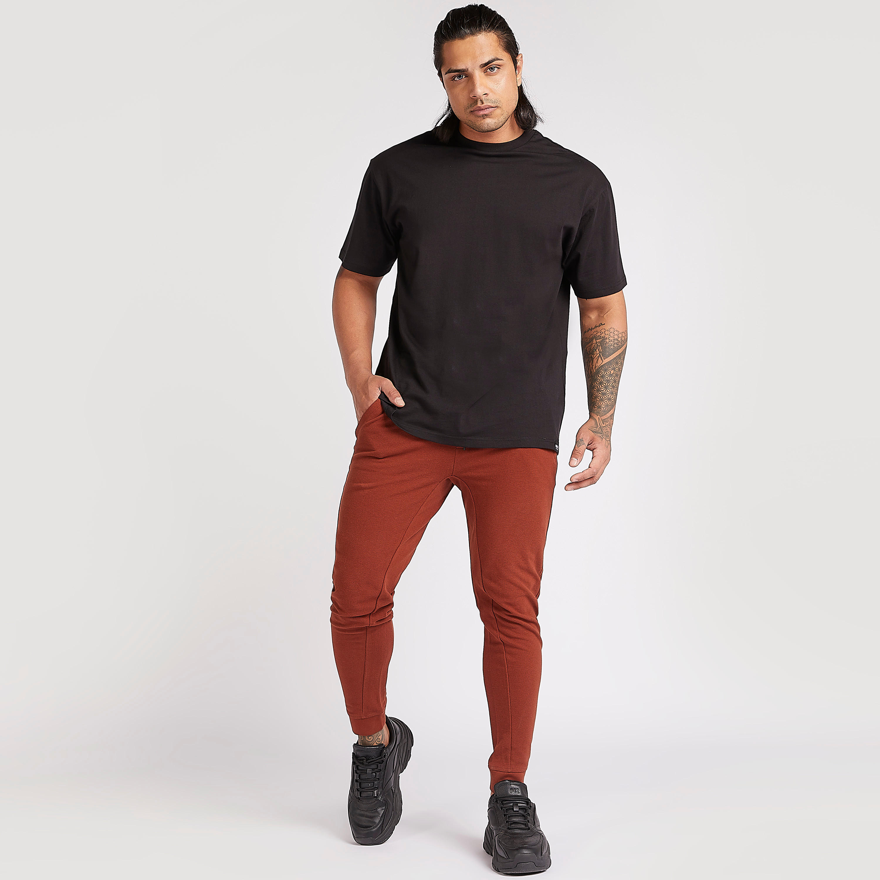 Solid Mid-Rise Joggers with Pockets and Drawstring-men-clothing-bottoms-joggers-image-2