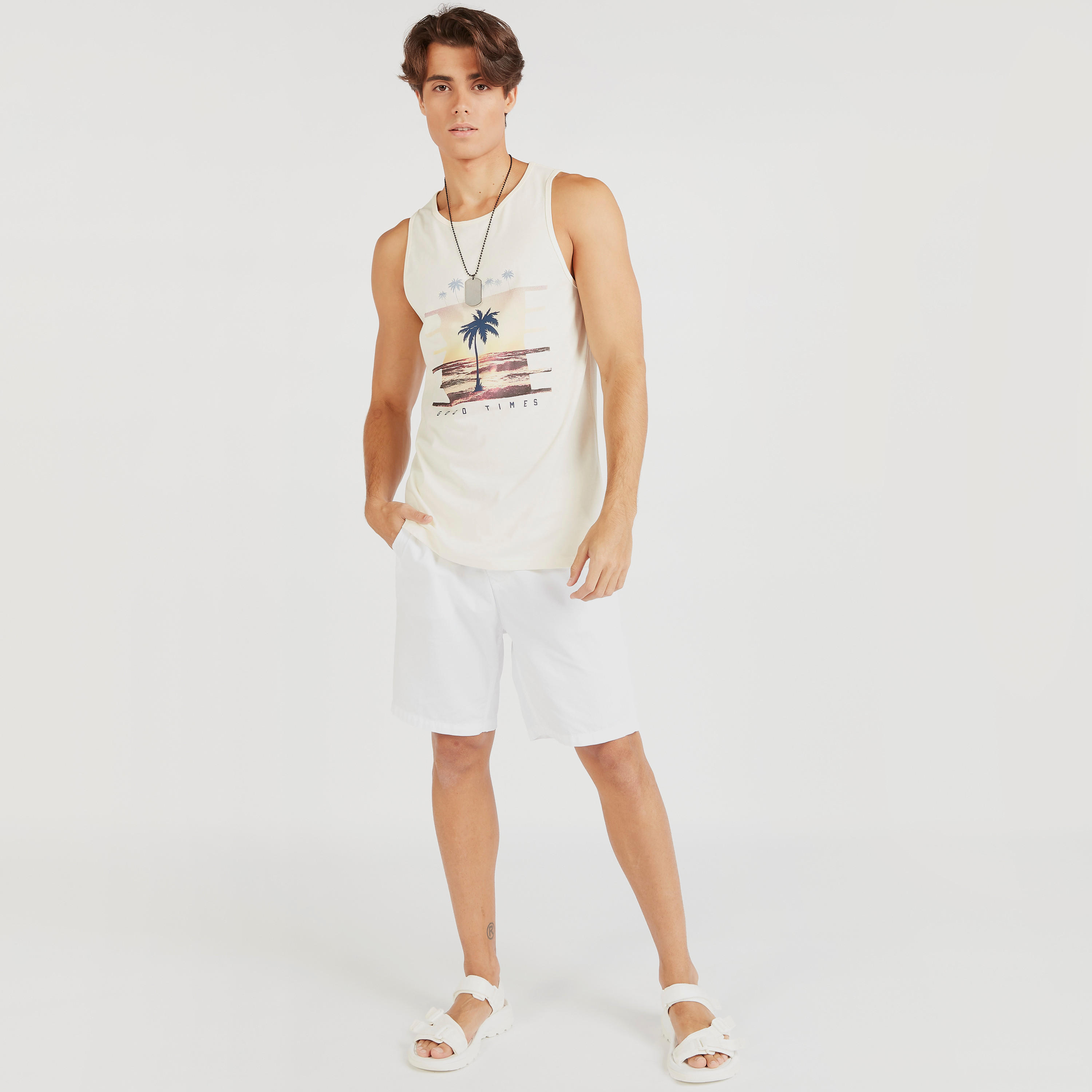 Typographic Print Vest with Round Neck-men-clothing-tshirtsandpolos-vests-image-2