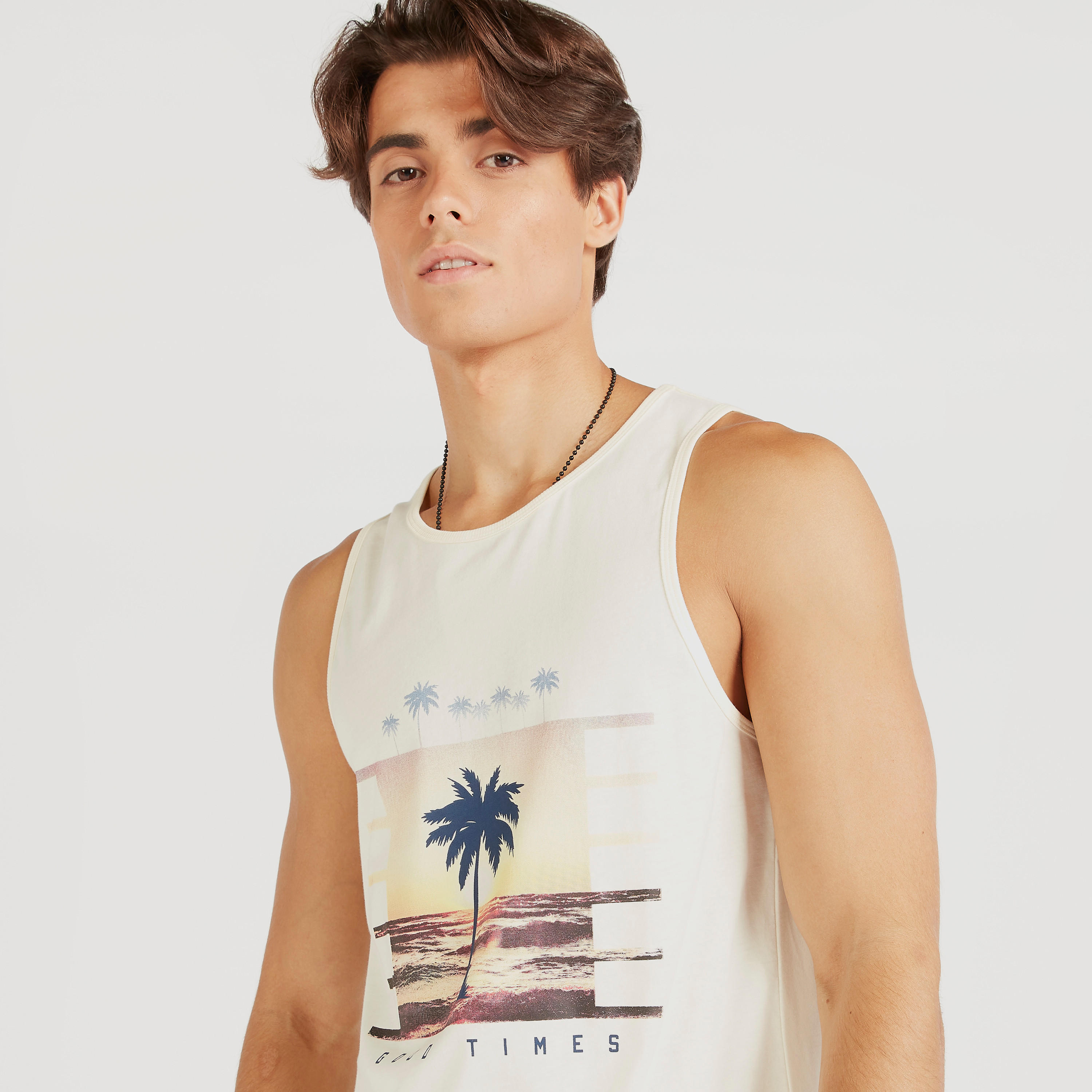 Typographic Print Vest with Round Neck-men-clothing-tshirtsandpolos-vests-image-3