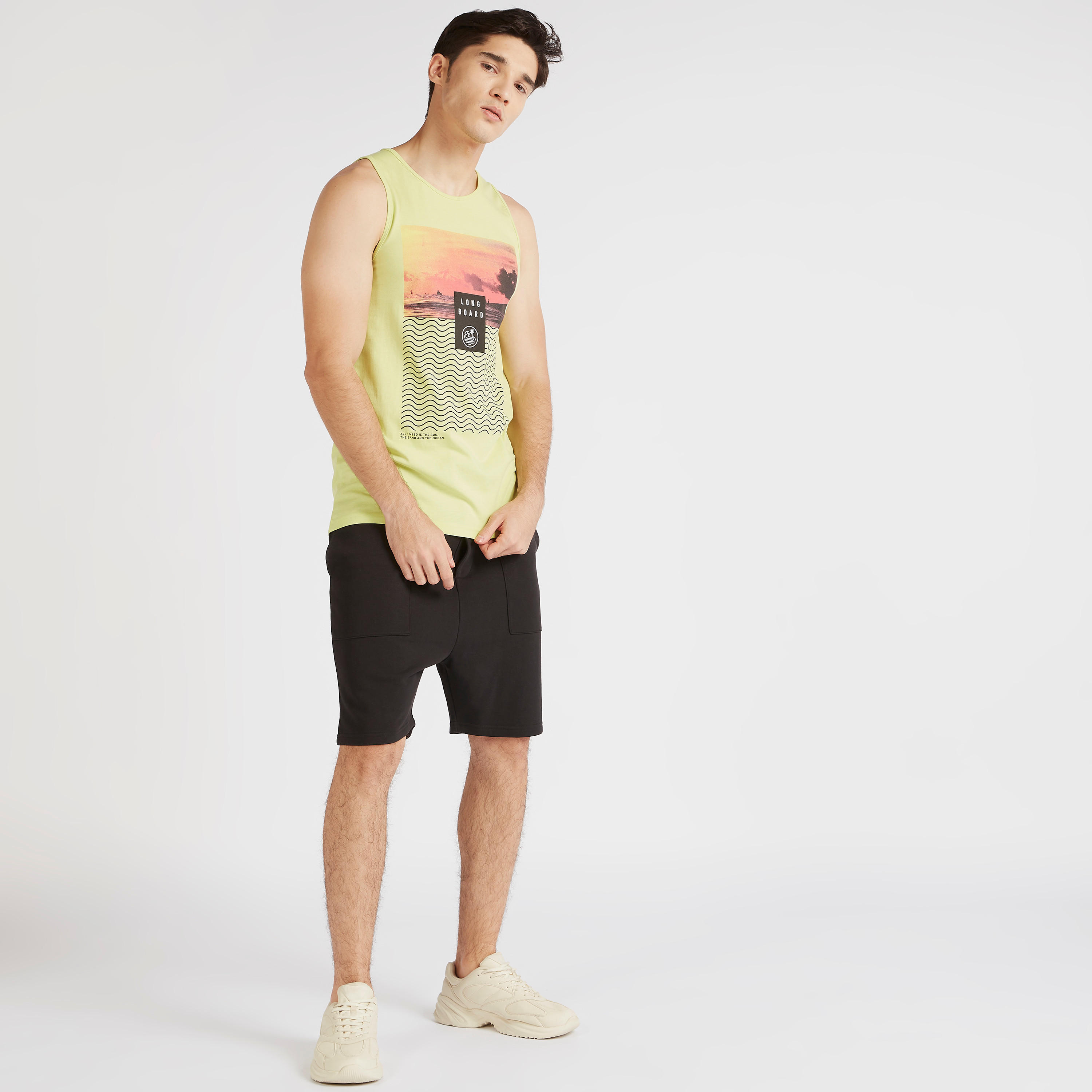 Typographic Print Vest with Round Neck-men-clothing-tshirtsandpolos-vests-image-2