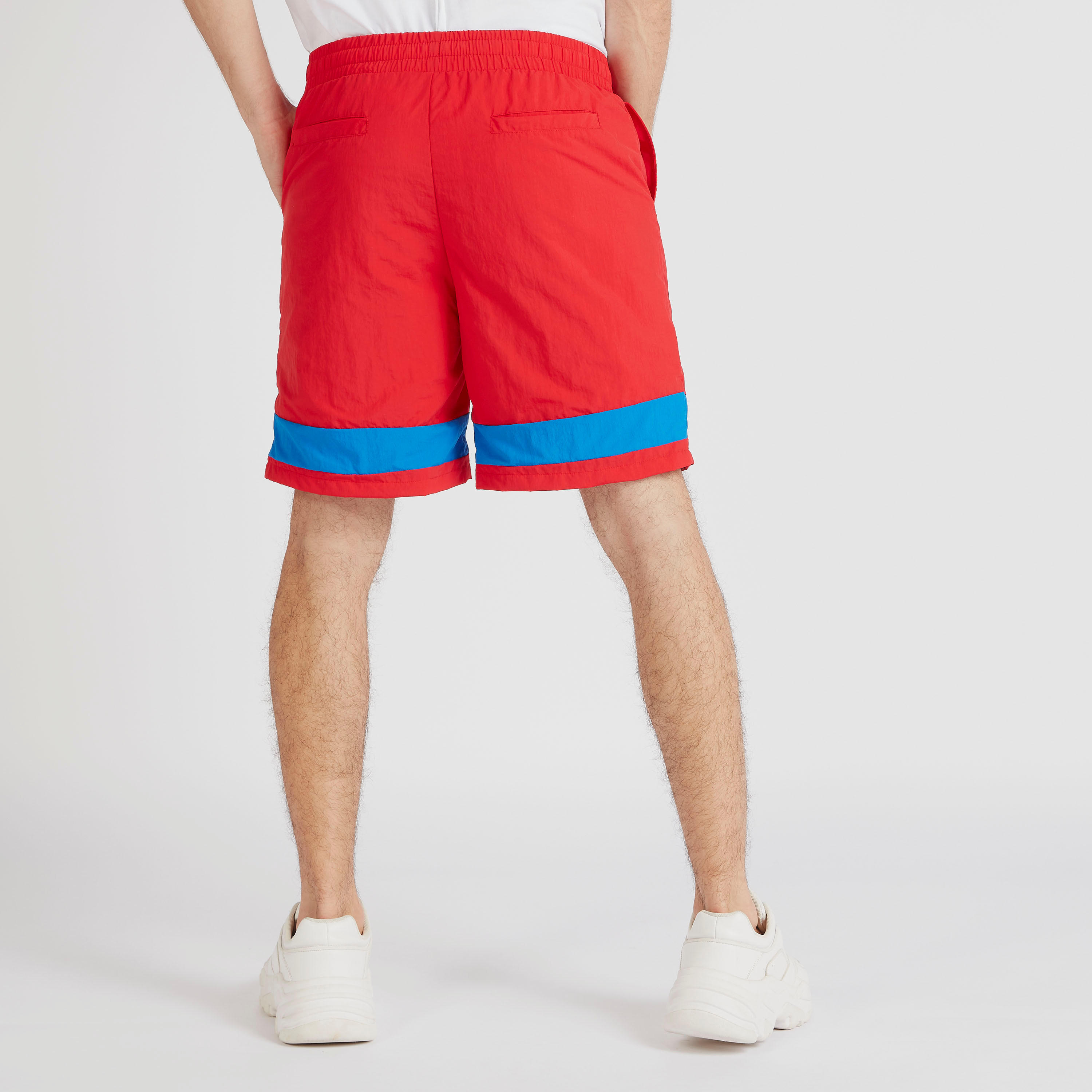 Printed Mid-Rise Relaxed Fit Shorts with Drawstring Closure-men-clothing-bottoms-shorts-image-4