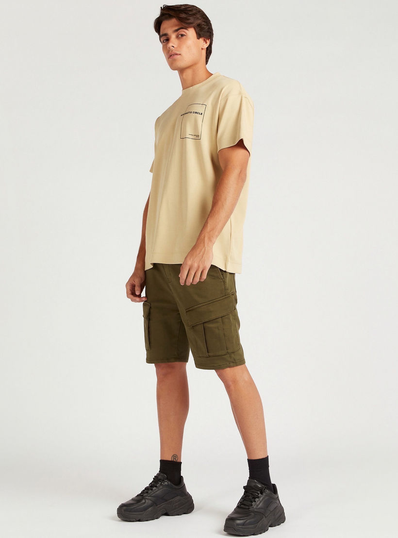 Printed Crew Neck T-shirt with Short Sleeves-men-clothing-tshirtsandpolos-tshirts-image-2