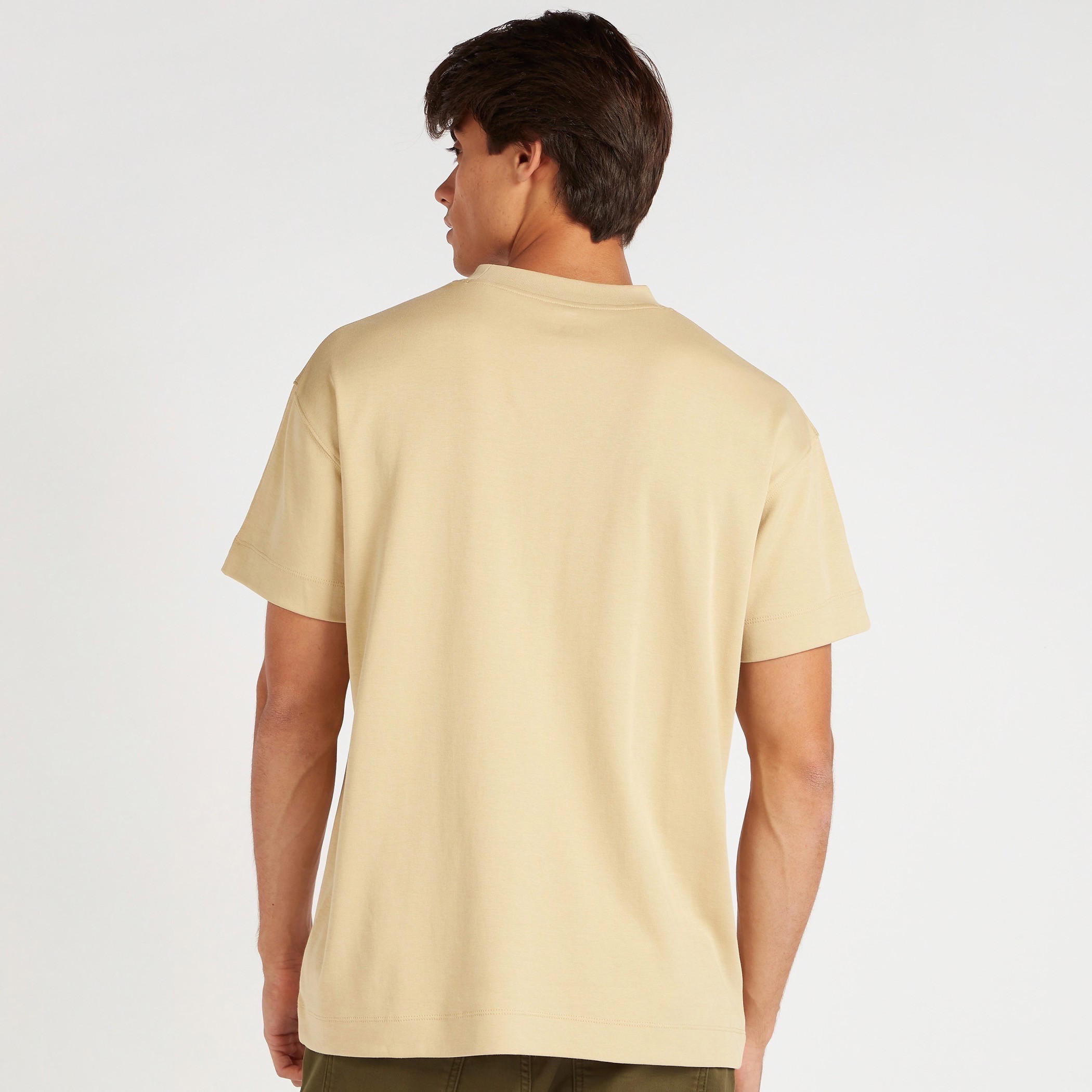 Printed Crew Neck T-shirt with Short Sleeves-men-clothing-tshirtsandpolos-tshirts-image-4