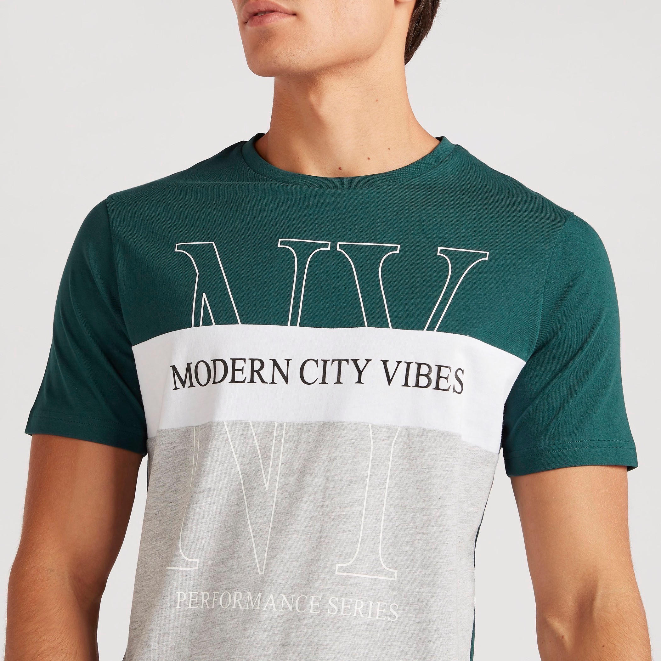Printed Crew Neck T-shirt with Short Sleeves-men-clothing-tshirtsandpolos-tshirts-image-3