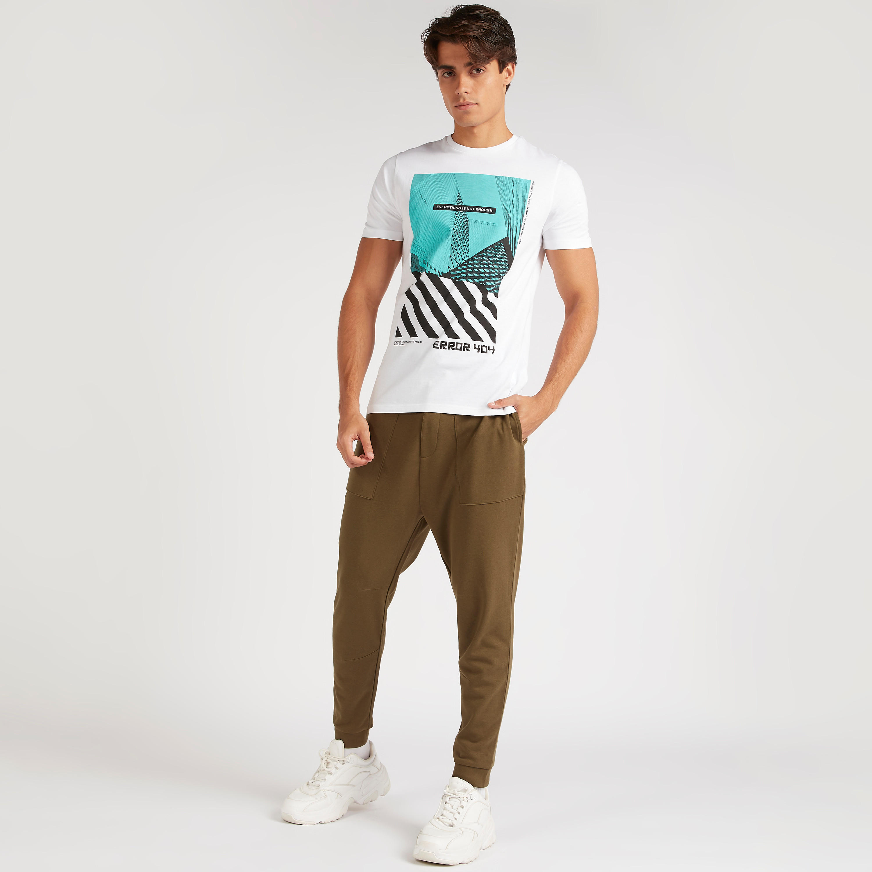 Printed T-shirt with Short Sleeves and Crew Neck-men-clothing-tshirtsandpolos-tshirts-image-2