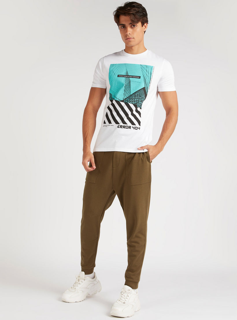 Printed T-shirt with Short Sleeves and Crew Neck-men-clothing-tshirtsandpolos-tshirts-image-2