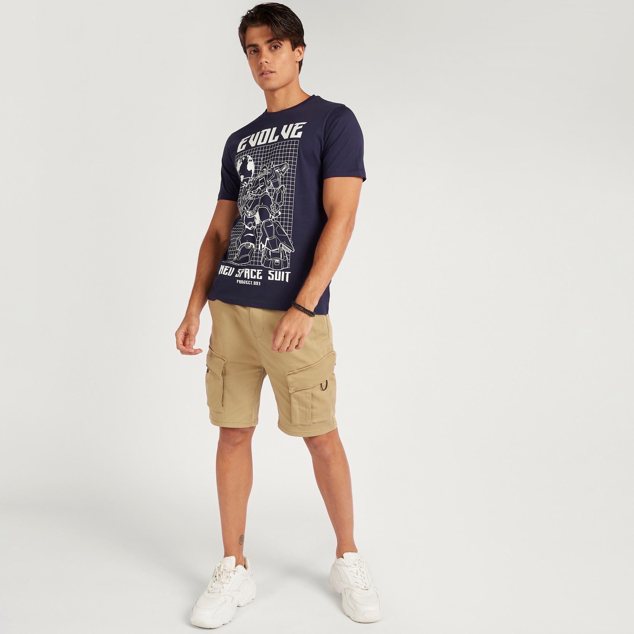 Printed T-shirt with Short Sleeves and Crew Neck-men-clothing-tshirtsandpolos-tshirts-image-2