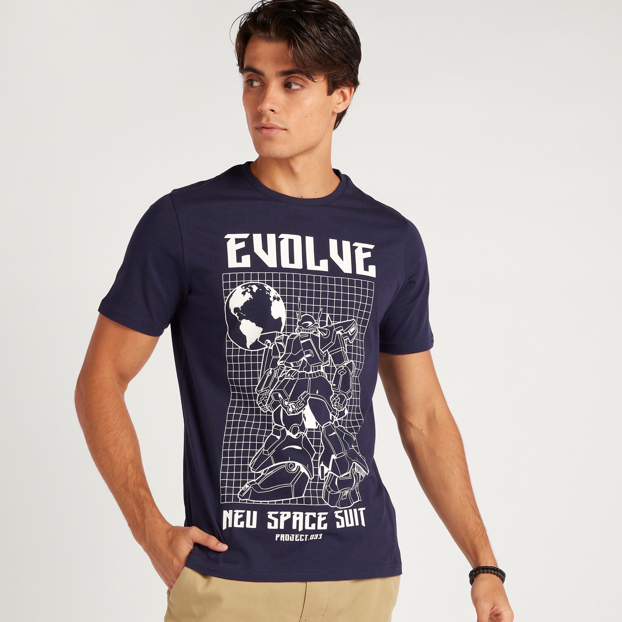 Printed T-shirt with Short Sleeves and Crew Neck-men-clothing-tshirtsandpolos-tshirts-image-4