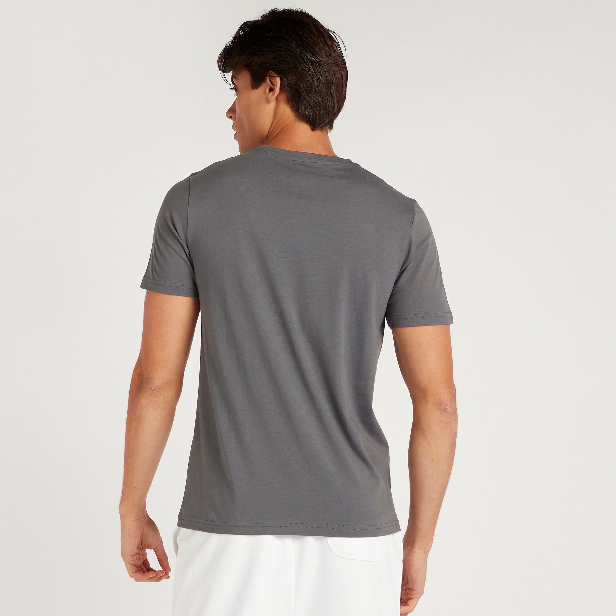 Printed Crew Neck T-shirt with Short Sleeves-men-clothing-tshirtsandpolos-tshirts-image-4