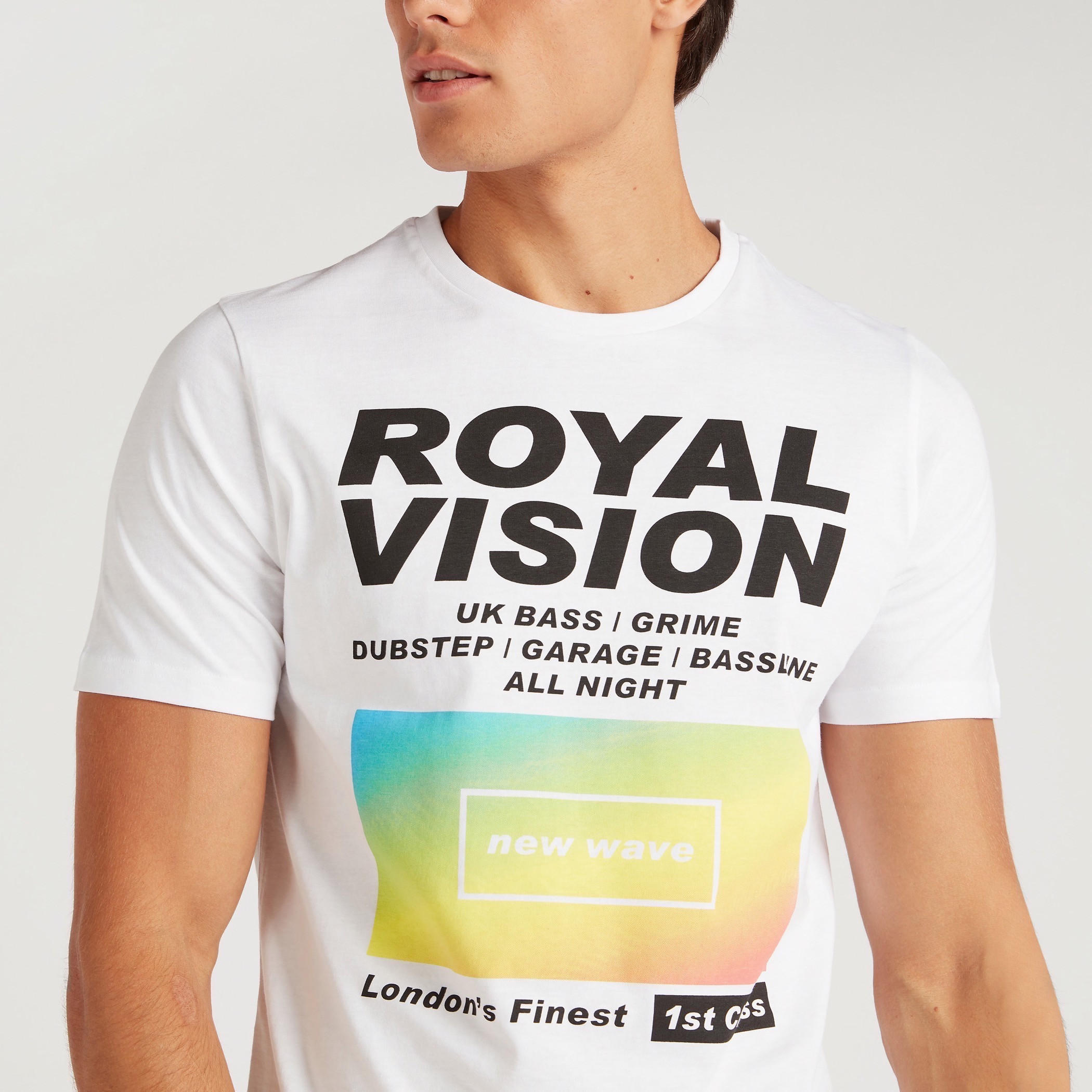 Printed Crew Neck T-shirt with Short Sleeves-men-clothing-tshirtsandpolos-tshirts-image-3