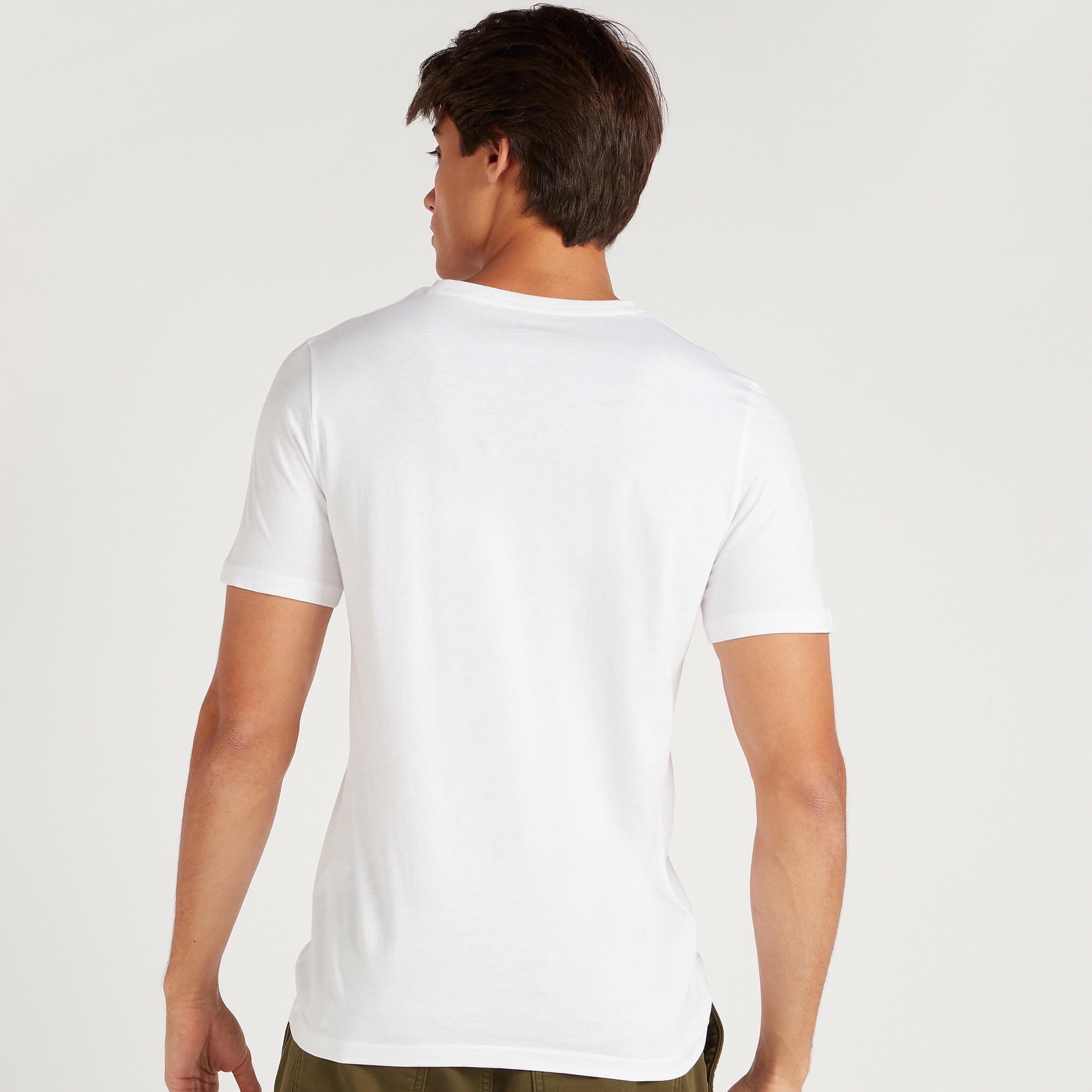 Printed Crew Neck T-shirt with Short Sleeves-men-clothing-tshirtsandpolos-tshirts-image-4