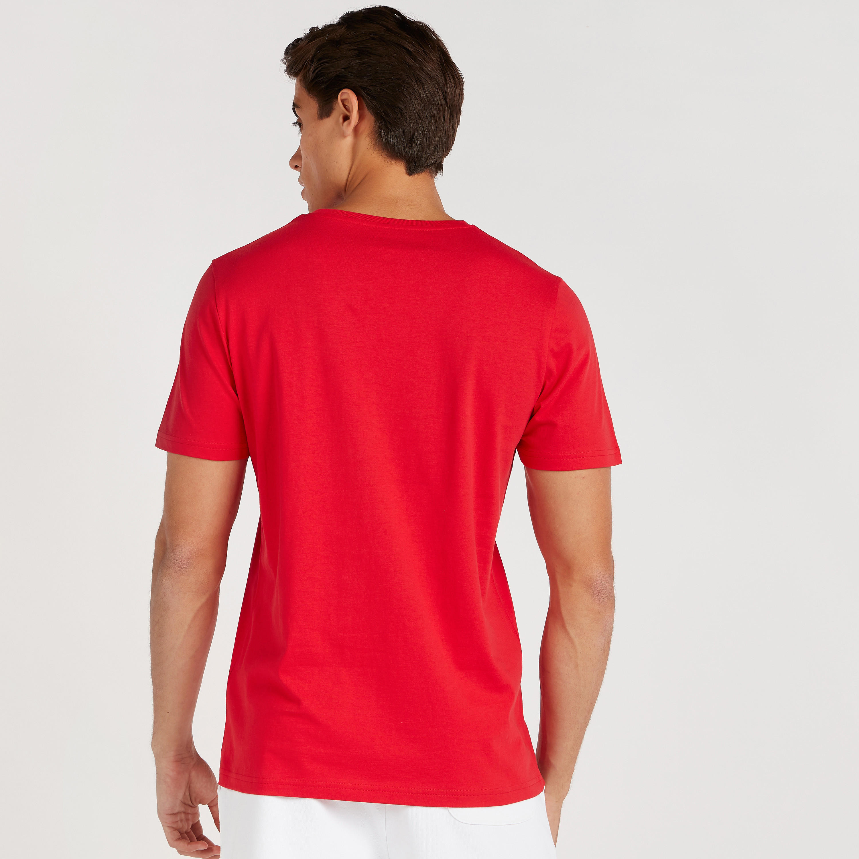 Printed Crew Neck T-shirt with Short Sleeves-men-clothing-tshirtsandpolos-tshirts-image-4