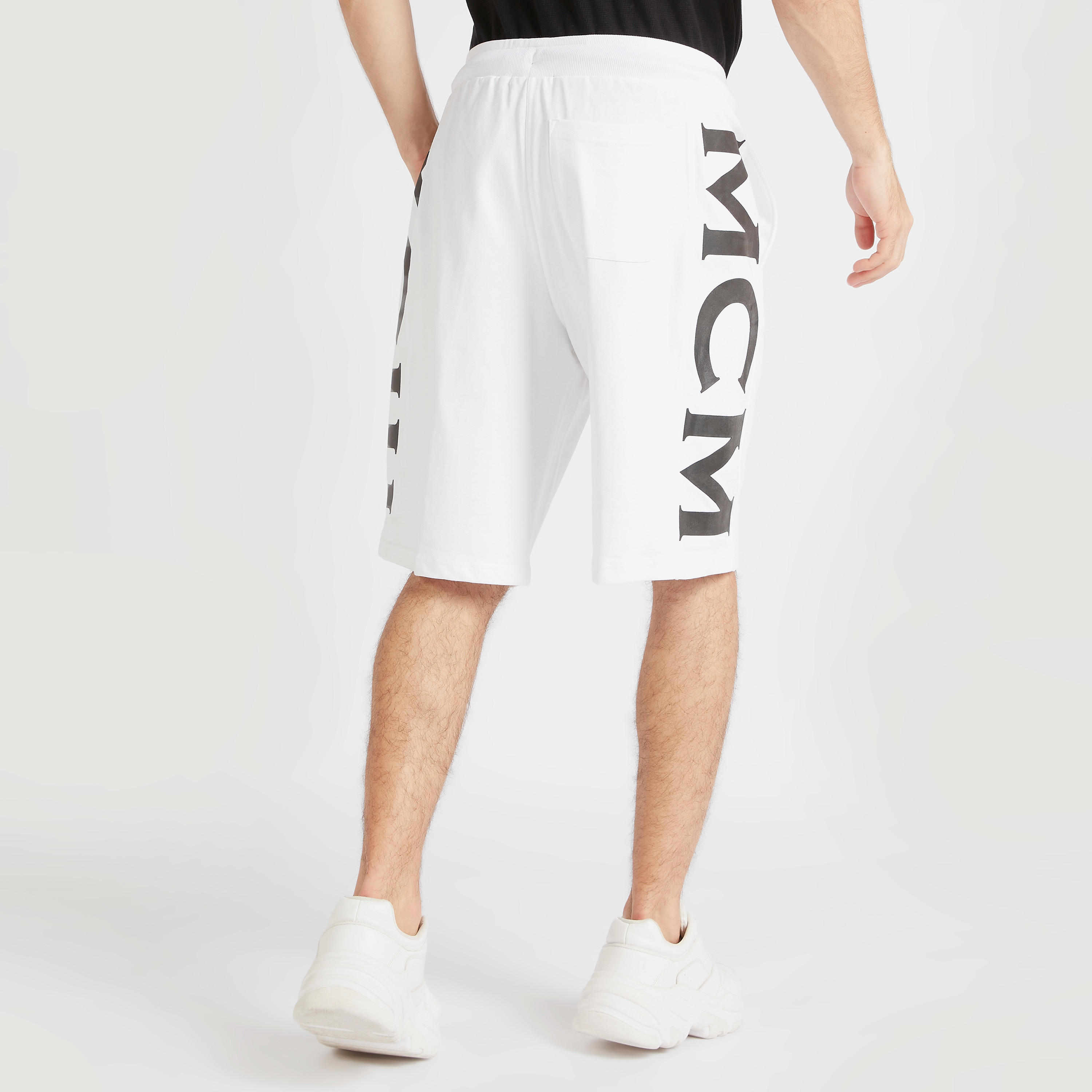 Printed Mid-Rise Shorts with Drawstring Closure-men-clothing-bottoms-shorts-image-4