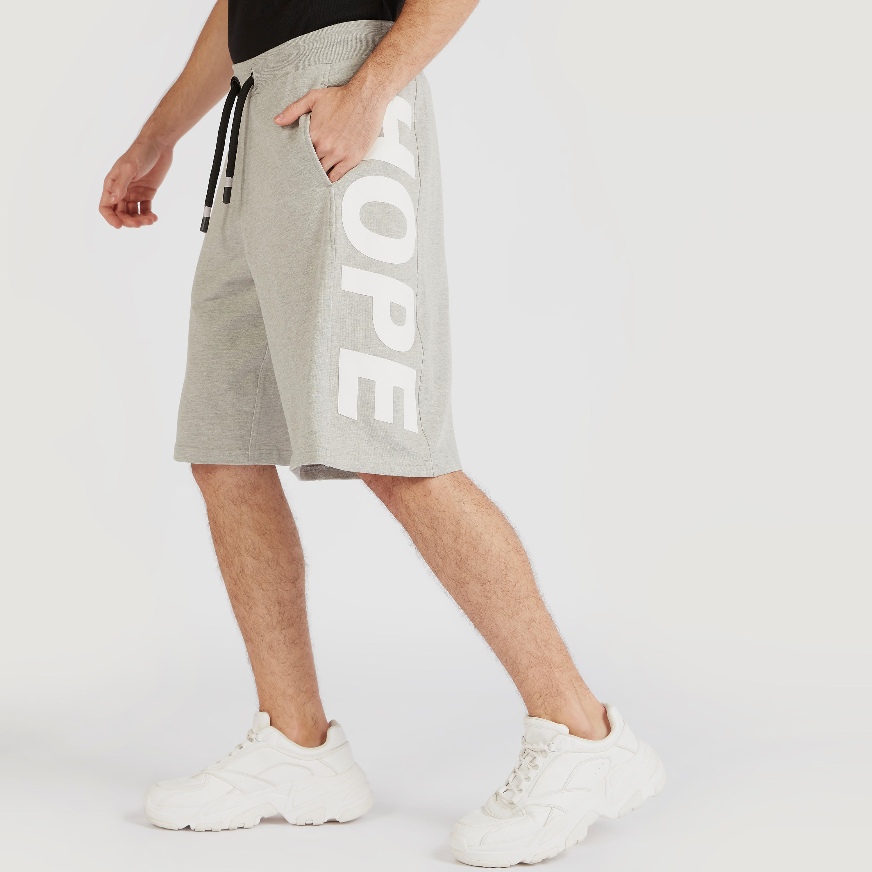 Printed Mid-Rise Shorts with Drawstring Closure-men-clothing-bottoms-shorts-image-1