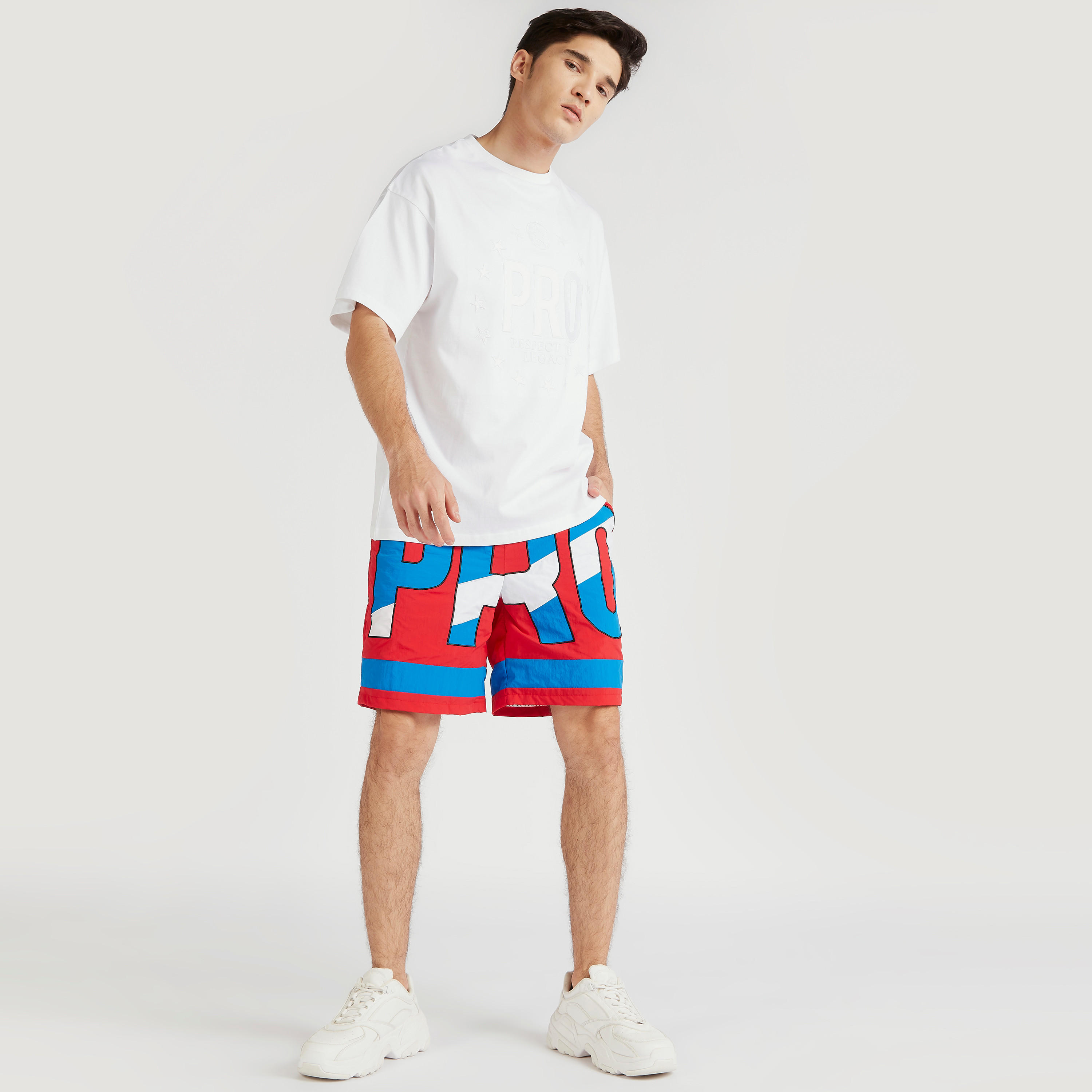 تيشيرت سادة بشعار وياقة ضيّقة من كابا-men-clothing-tshirtsandpolos-tshirts-image-4