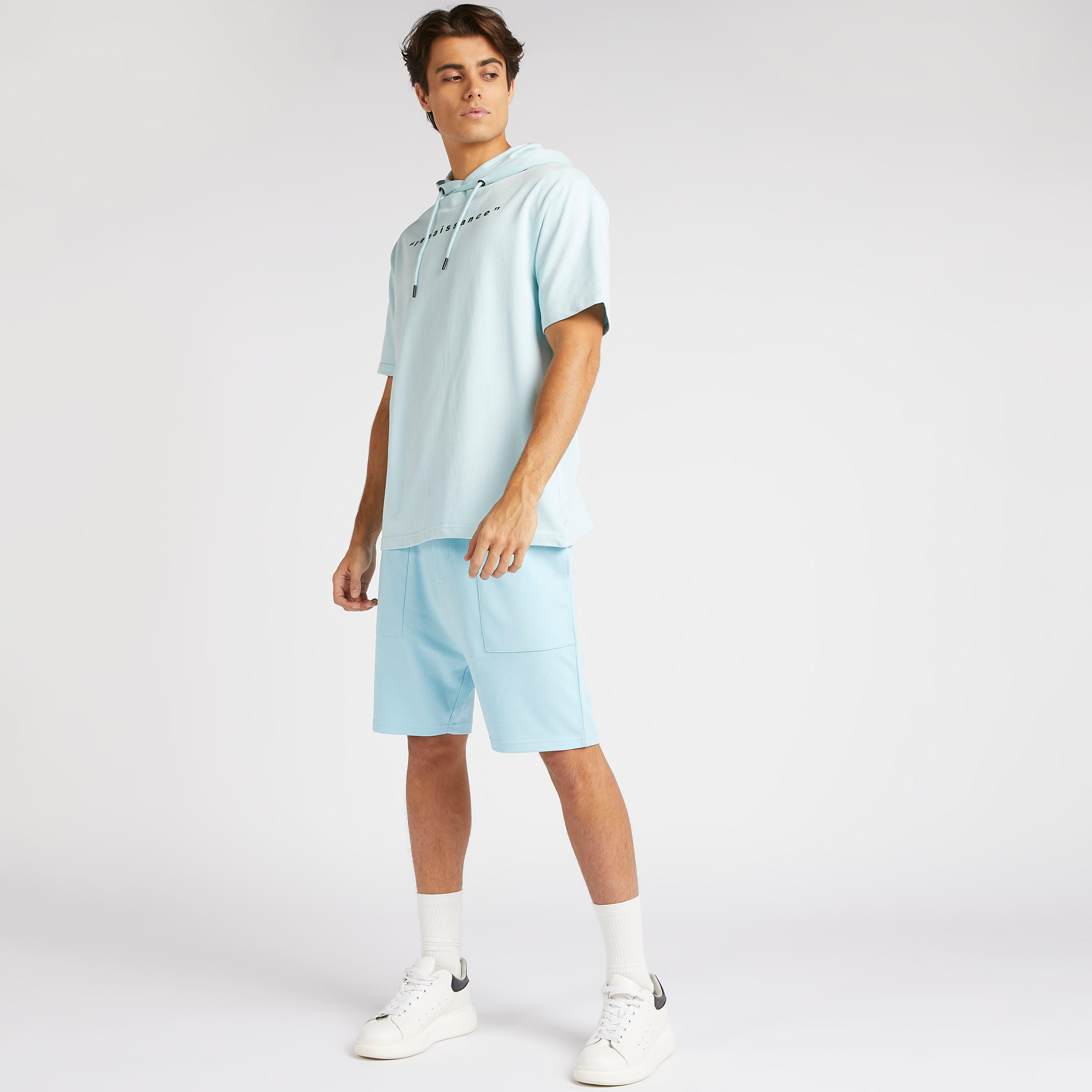 Solid Shorts with Drawstring Closure-men-clothing-bottoms-shorts-image-2