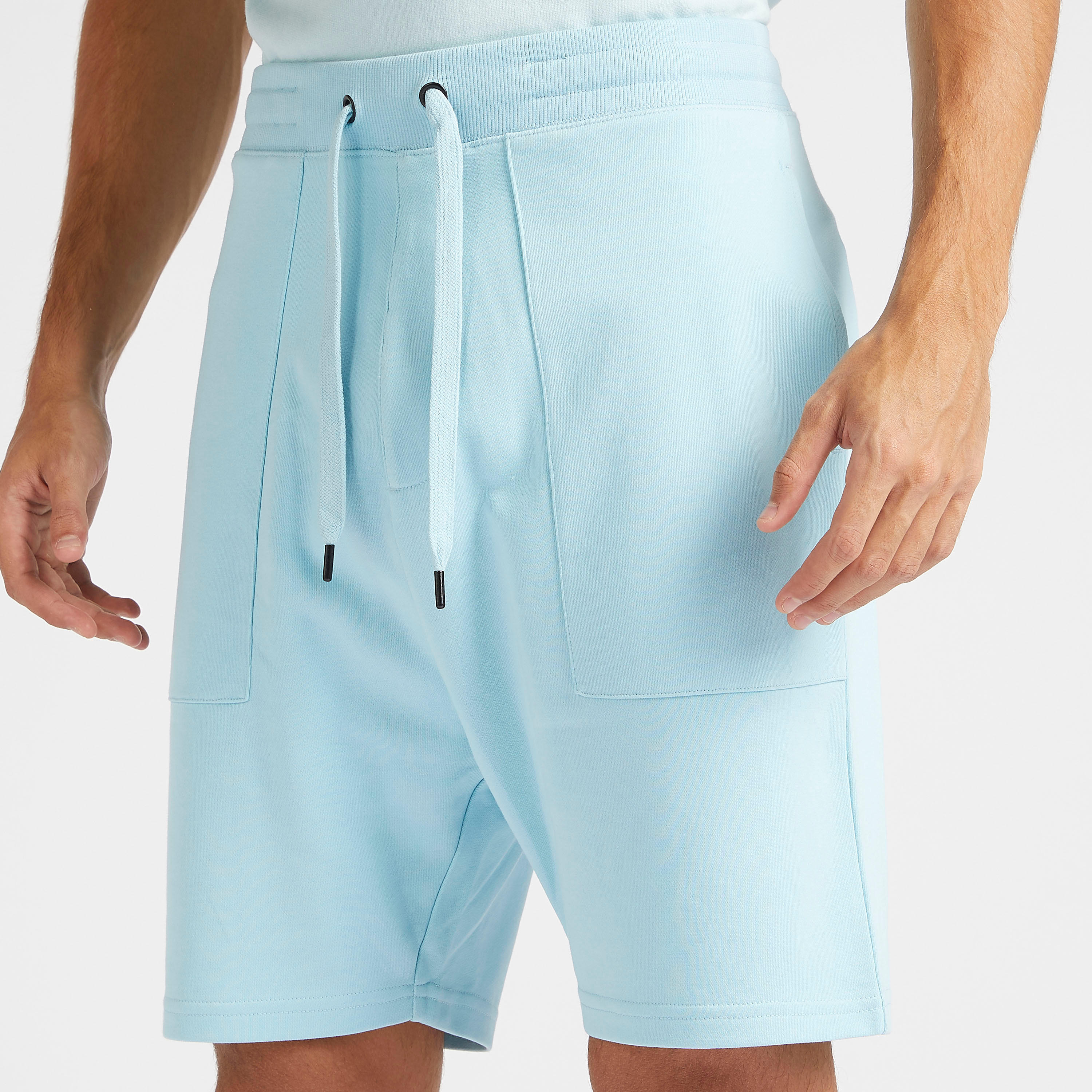 Solid Shorts with Drawstring Closure-men-clothing-bottoms-shorts-image-3