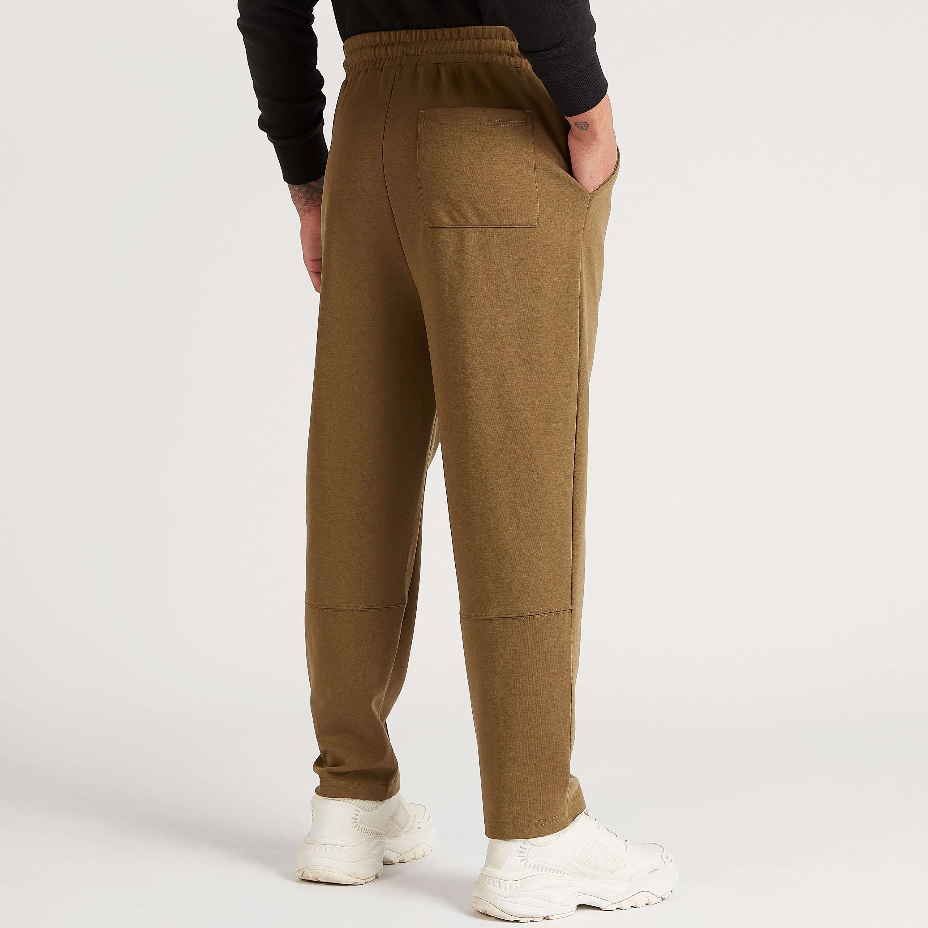 Solid Mid-Rise Track Pants with Drawstring Closure and Pockets-men-clothing-bottoms-joggers-image-4
