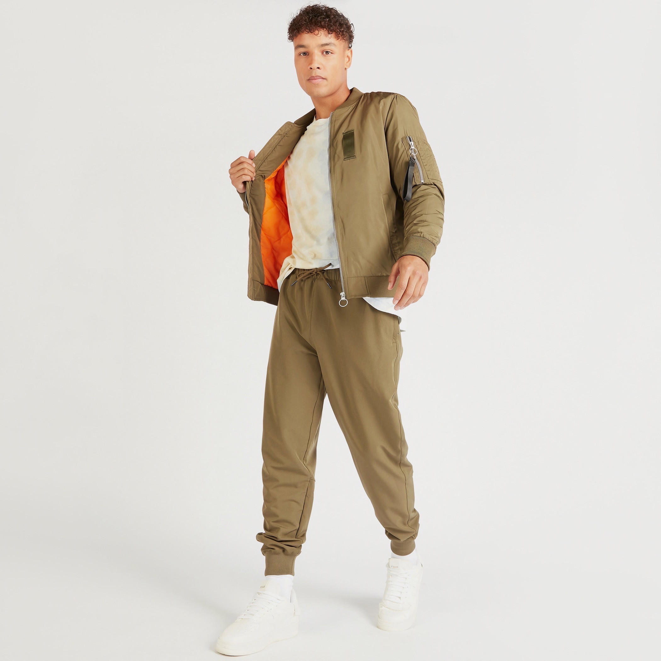 Solid Bomber Jacket with Zip Closure and Long Sleeves-men-clothing-jacketsandblazers-jackets-image-2
