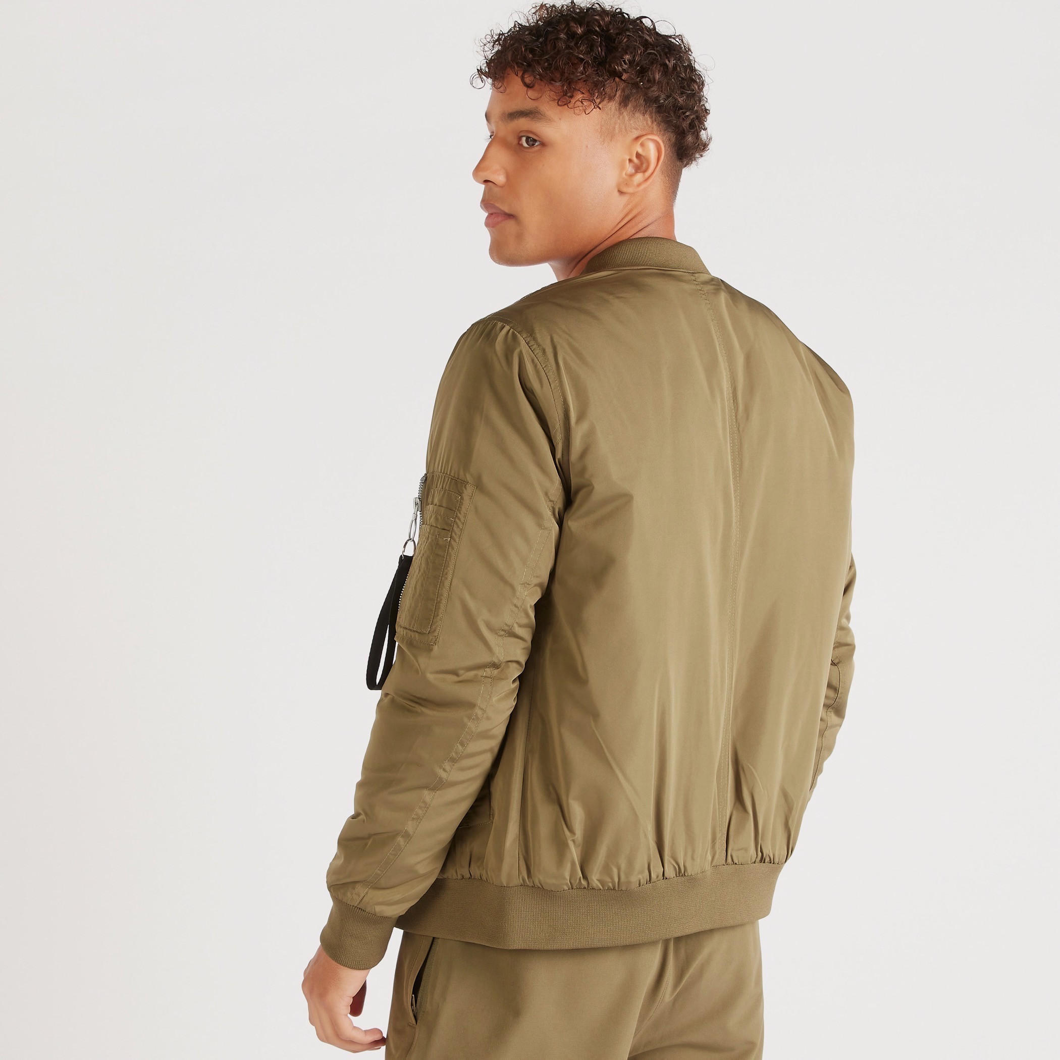 Solid Bomber Jacket with Zip Closure and Long Sleeves-men-clothing-jacketsandblazers-jackets-image-4