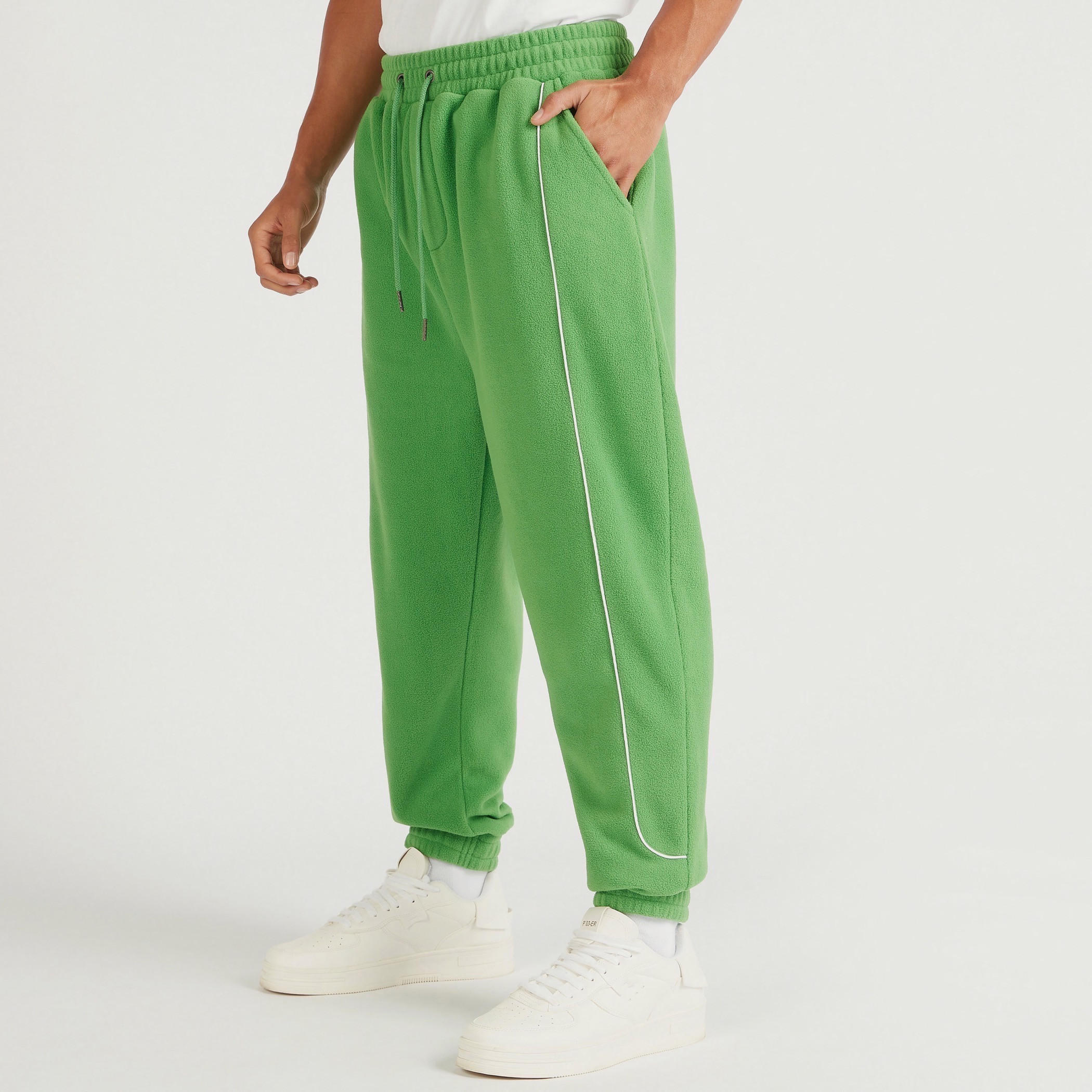 Textured Mid-Rise Joggers with Drawstring Closure and Pockets-men-clothing-bottoms-joggers-image-1