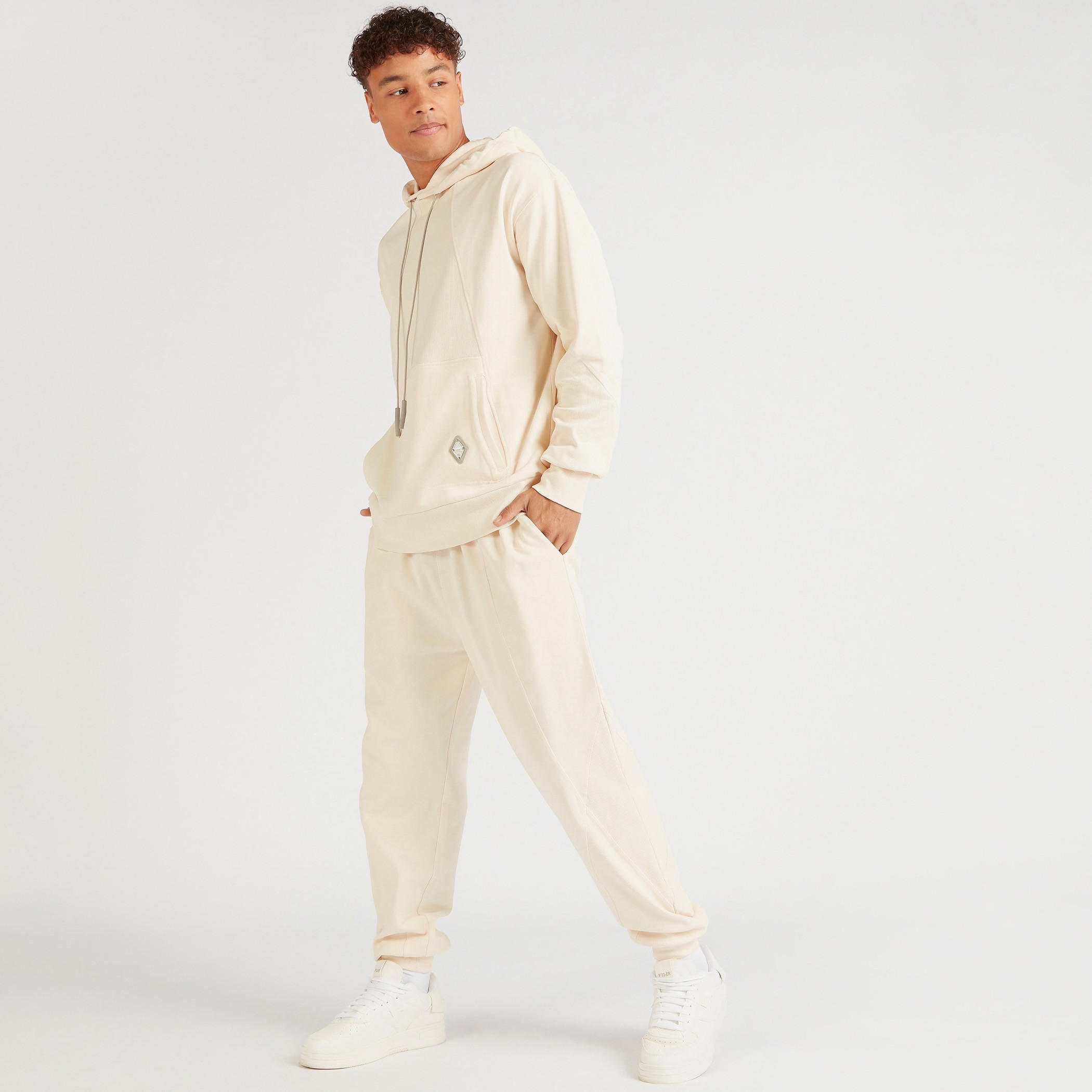 Solid Mid-Rise Joggers with Drawstring Closure and Pockets-men-clothing-bottoms-joggers-image-2