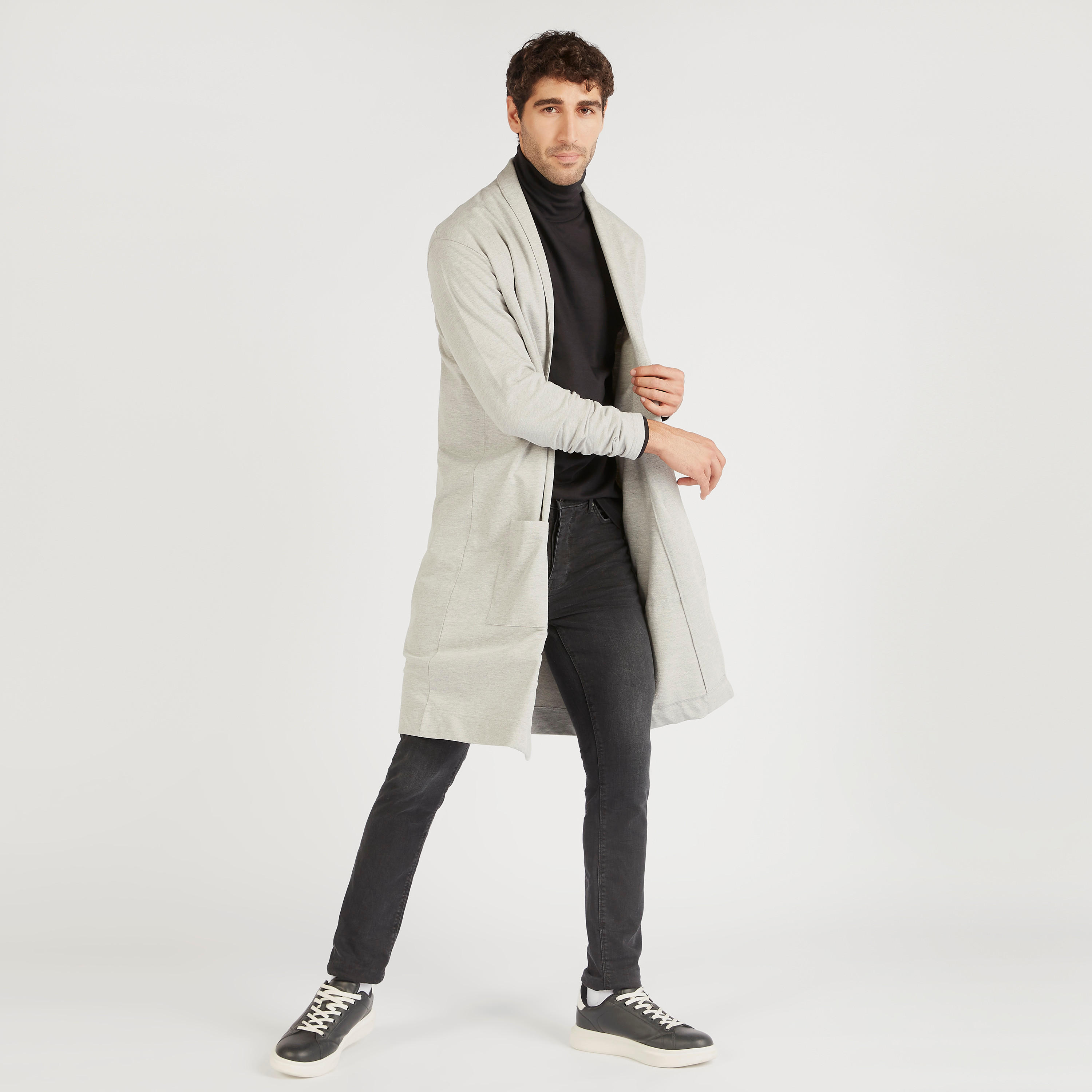 كارديجان طويل سادة بأكمام طويلة وجيوب-men-clothing-sweatersandpullovers-image-3