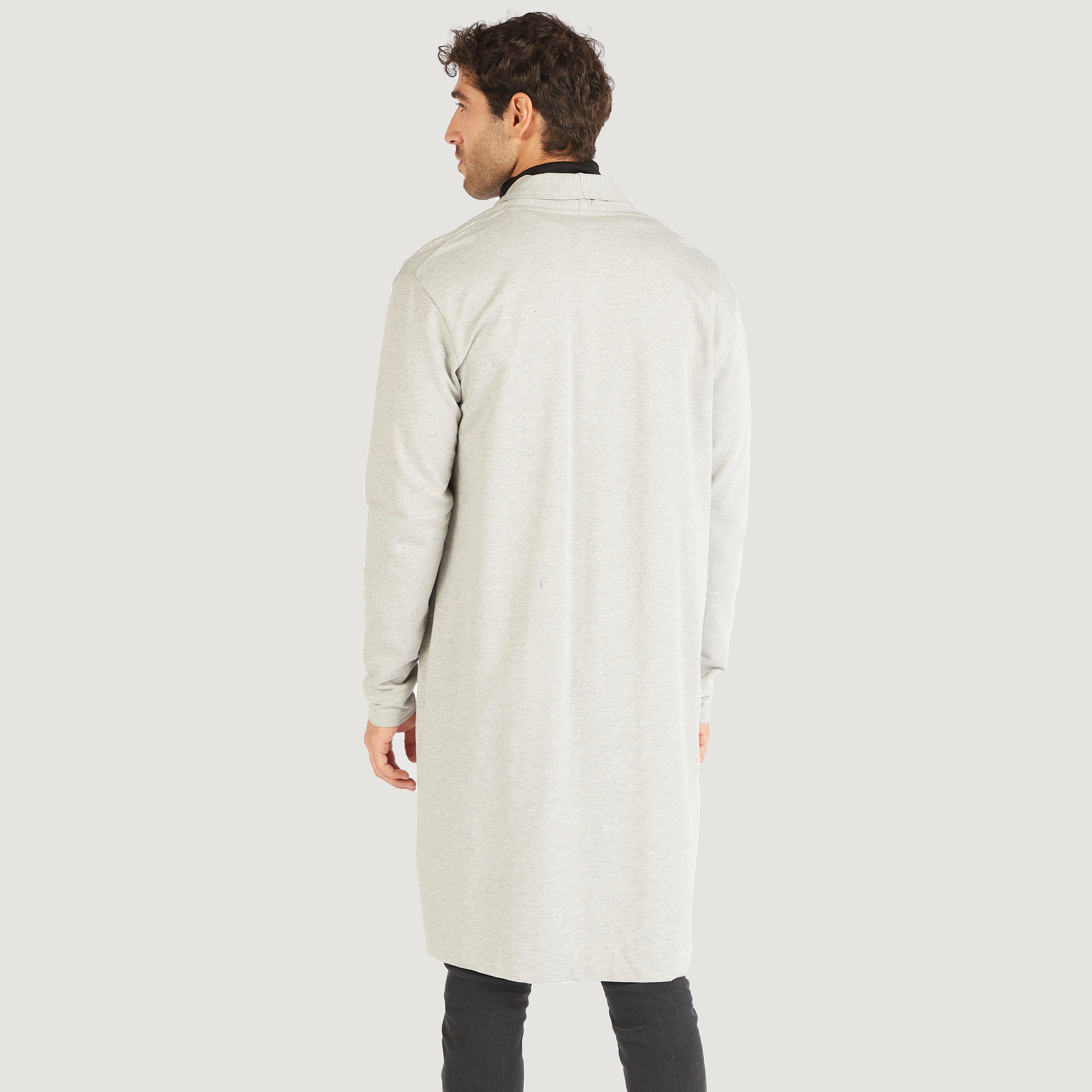 كارديجان طويل سادة بأكمام طويلة وجيوب-men-clothing-sweatersandpullovers-image-1