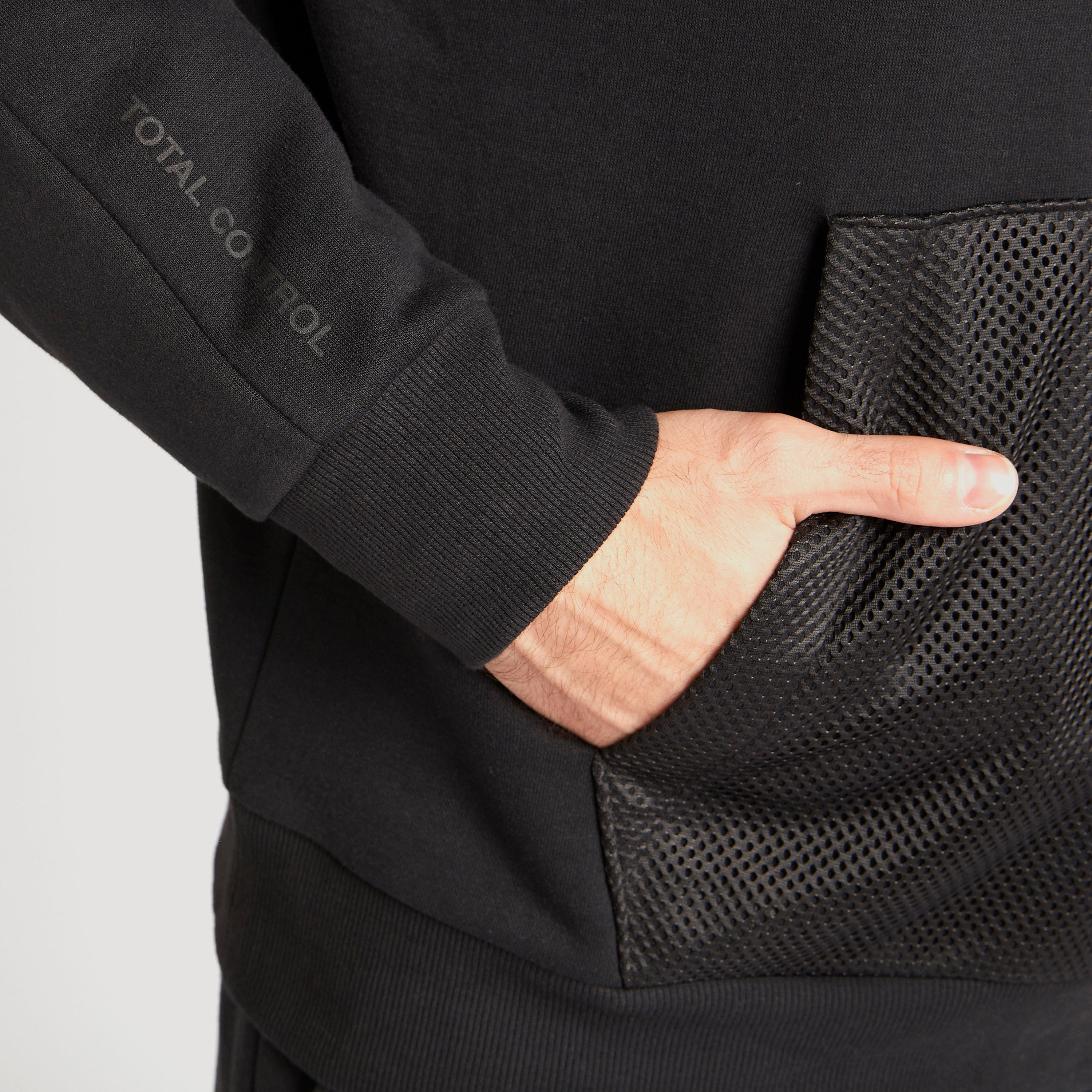 Hooded Sweatshirt with Mesh Front Pocket-men-winterwear-hoodiesandsweatshirts-image-3
