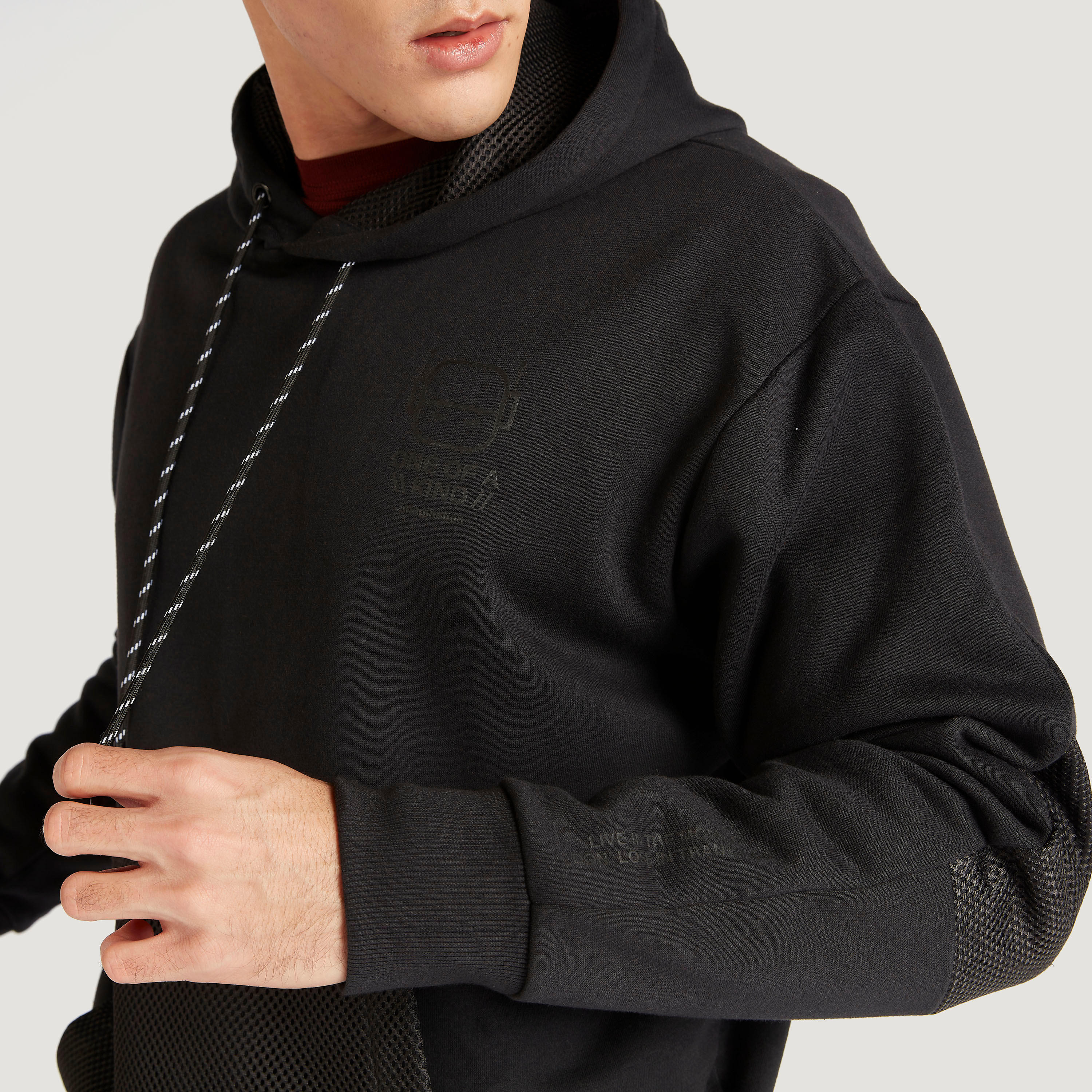 Hooded Sweatshirt with Mesh Front Pocket-men-winterwear-hoodiesandsweatshirts-image-6